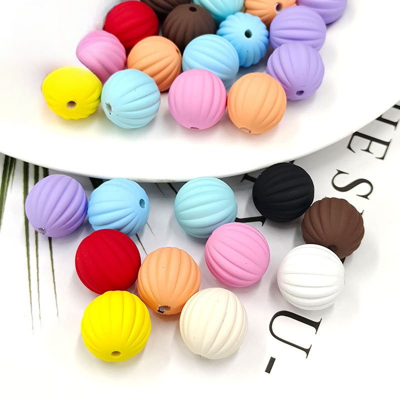 FS1949-16MM Solid Color Frosted Acrylic Beads Fit For Beadable Pens