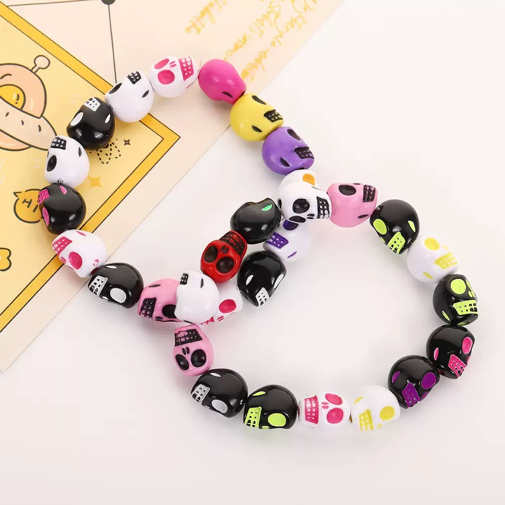 FS19734-About 10*12mm Halloween Skull Acrylic Beads