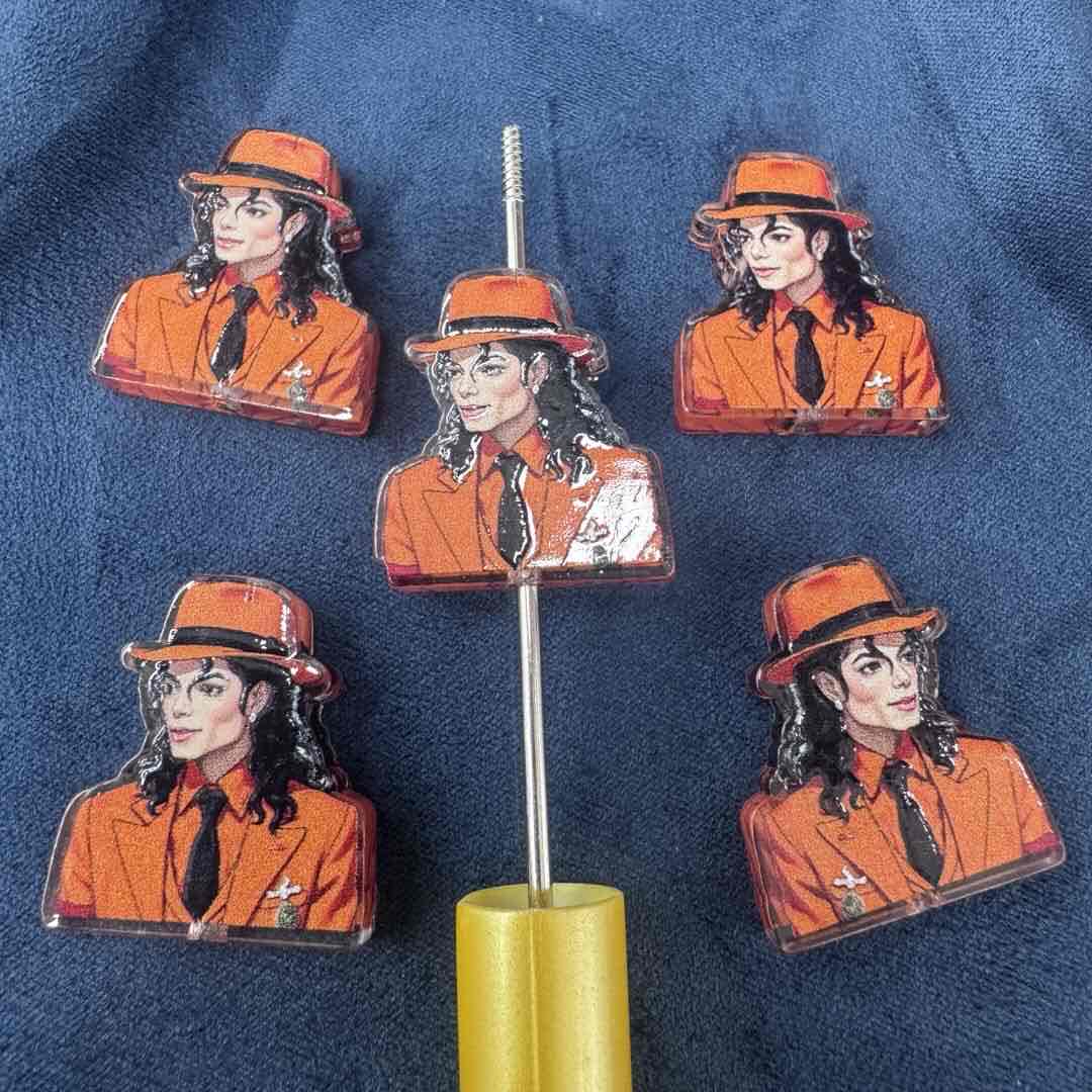 FS20263-Michael Jackson Acrylic Focal Beads