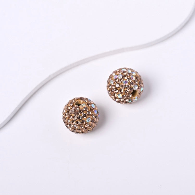 FS20234-16mm Rhinestone Clay Beads For Making Keychain Beadable Pens