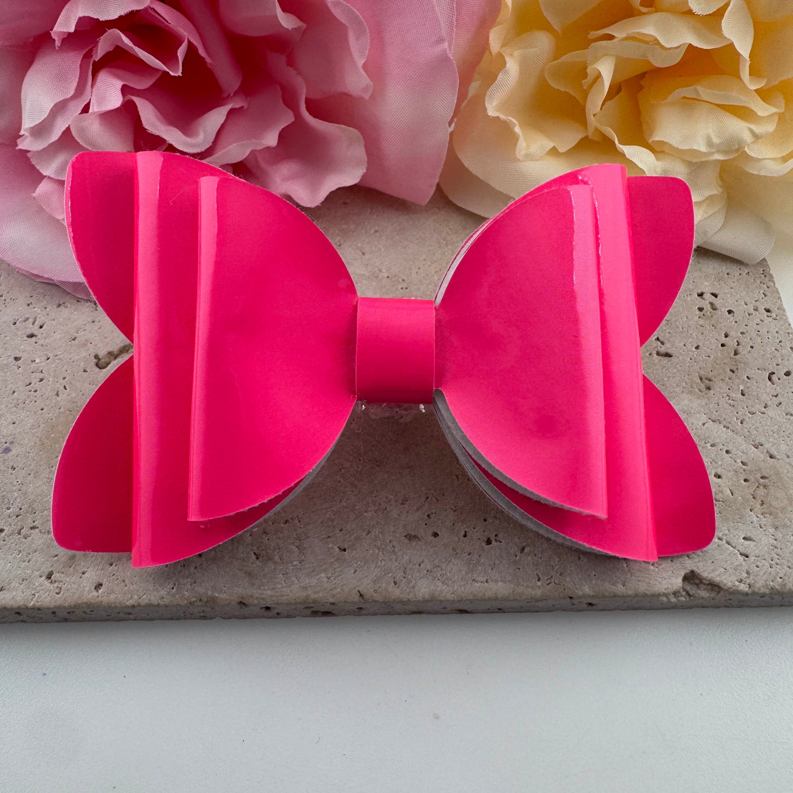 FS20014-Neon Color PU Bow Sugar Beads