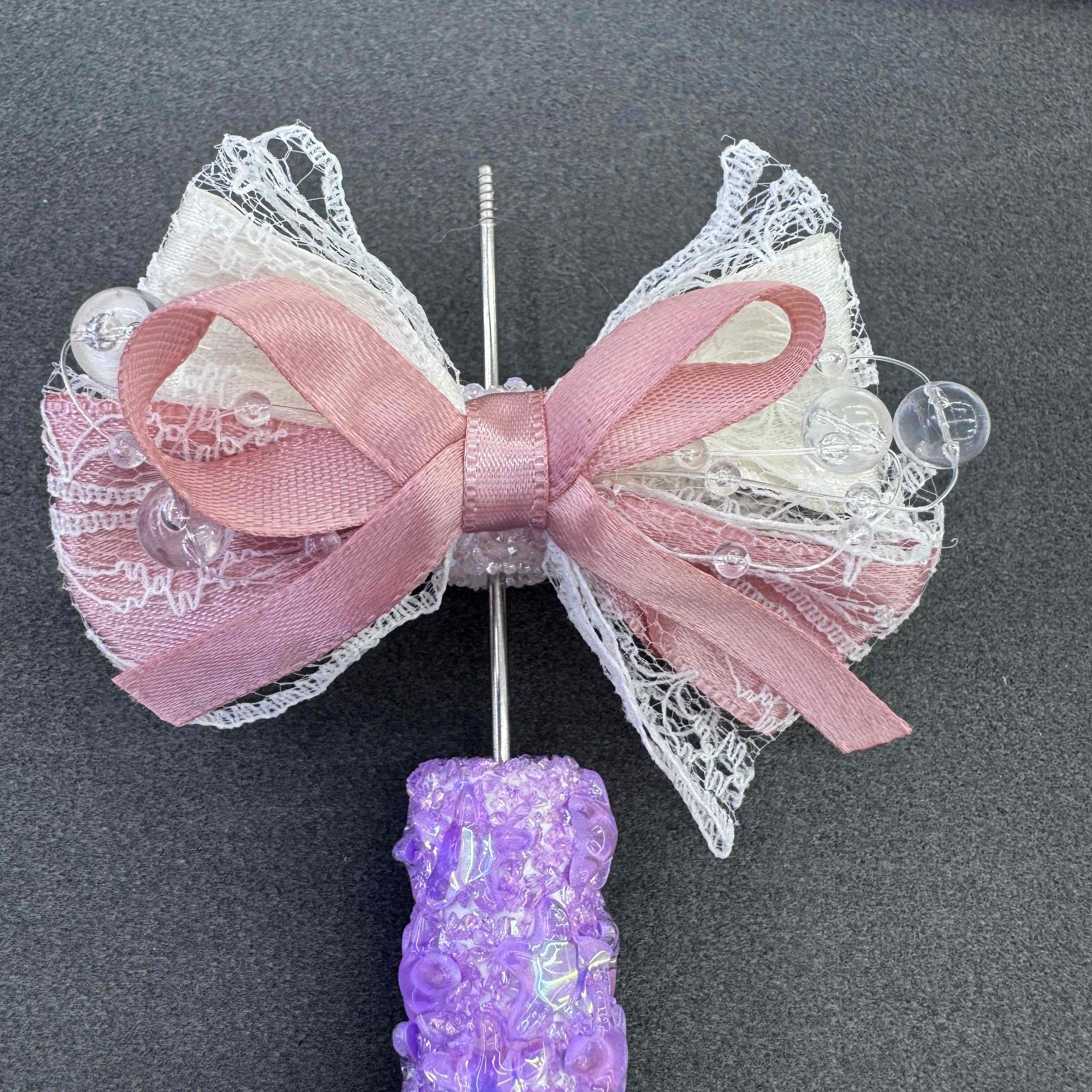 FS20047-Lace Bow Sugar Beads