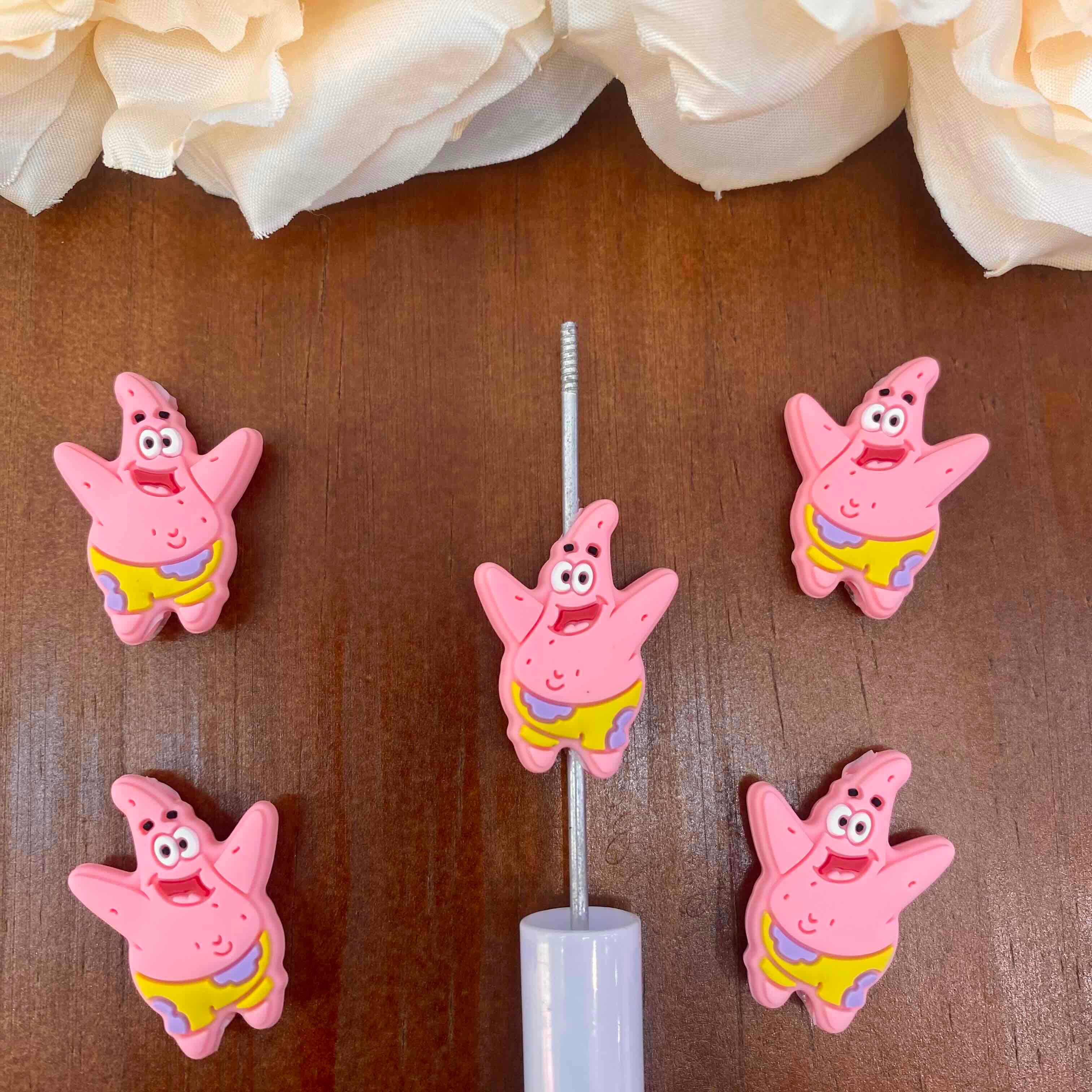 FS20431-Patrick Star Flat Silicone Focal Beads
