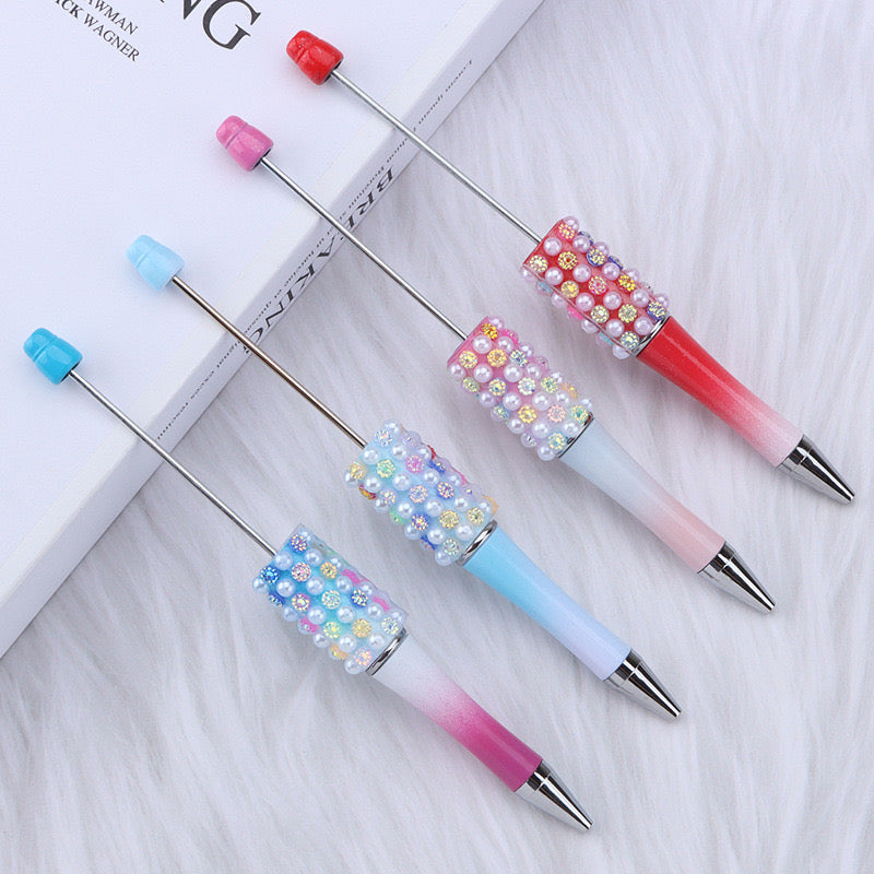 FS2741-5 Pieces Colorful Pearl Fancy Beadable Pens