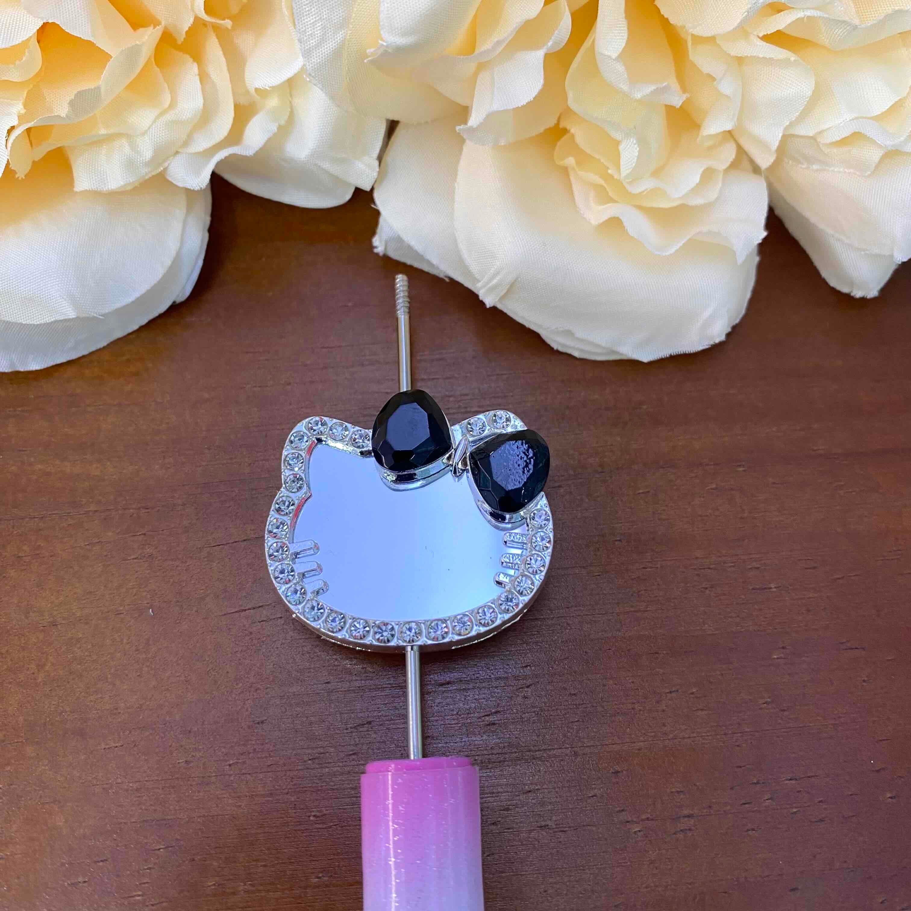 FS20630-Hello Kitty Mirror Metal Beads