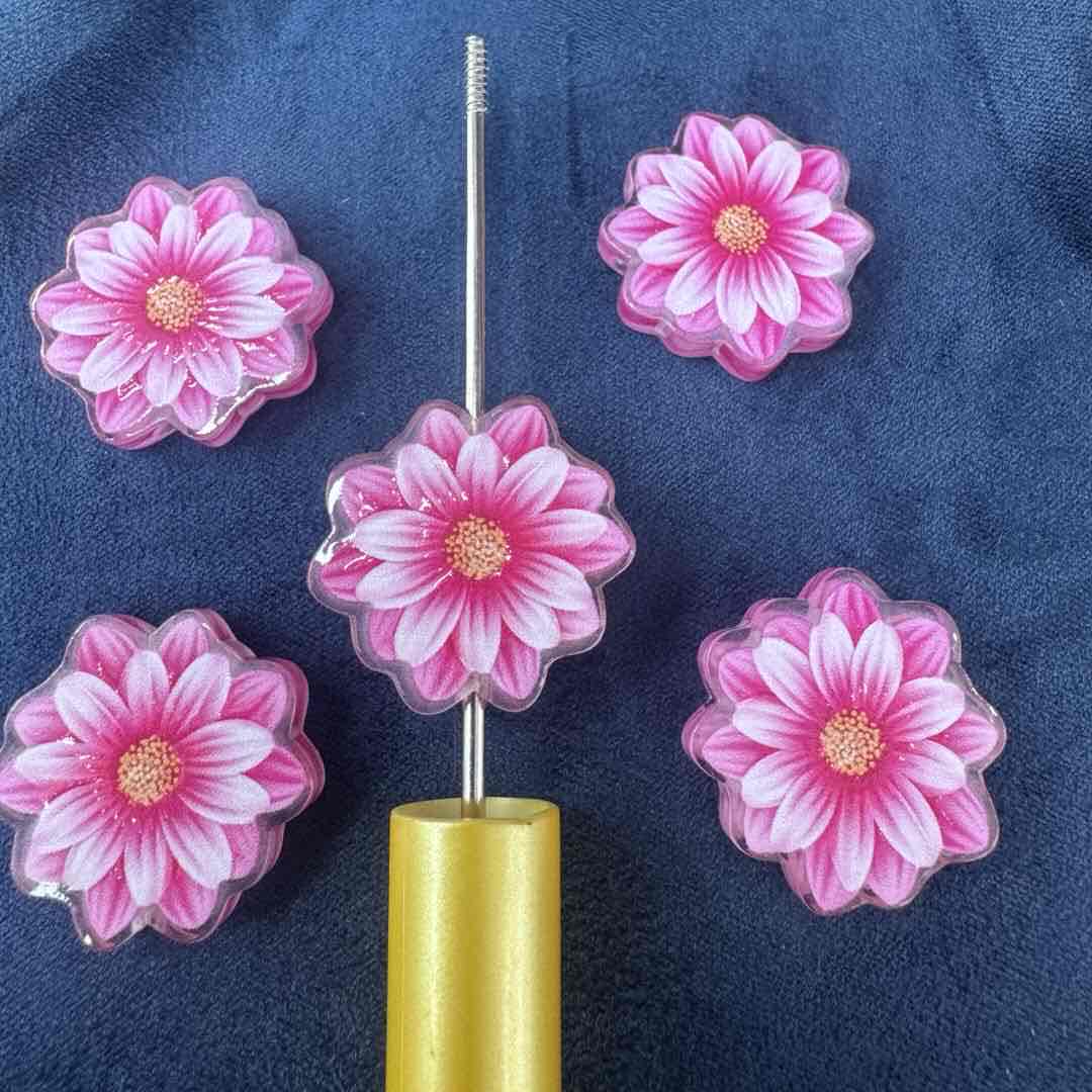 FS20262-FlowerAcrylic Focal Beads