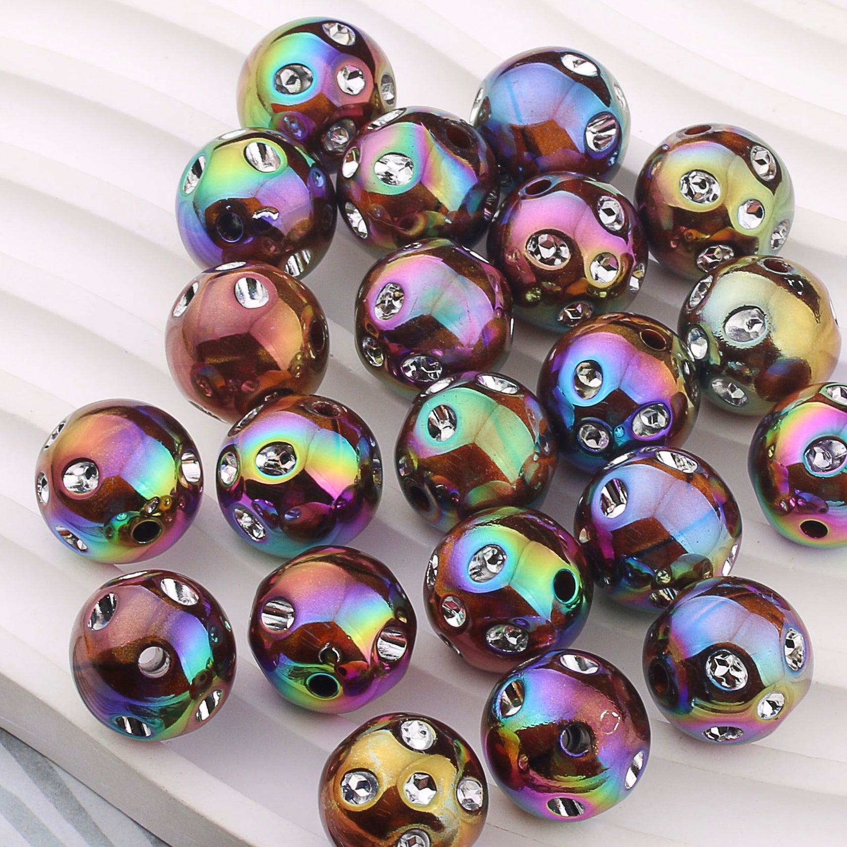 FS1927-16MM Diamond Acrylic Beads Fit For Beadable Pens