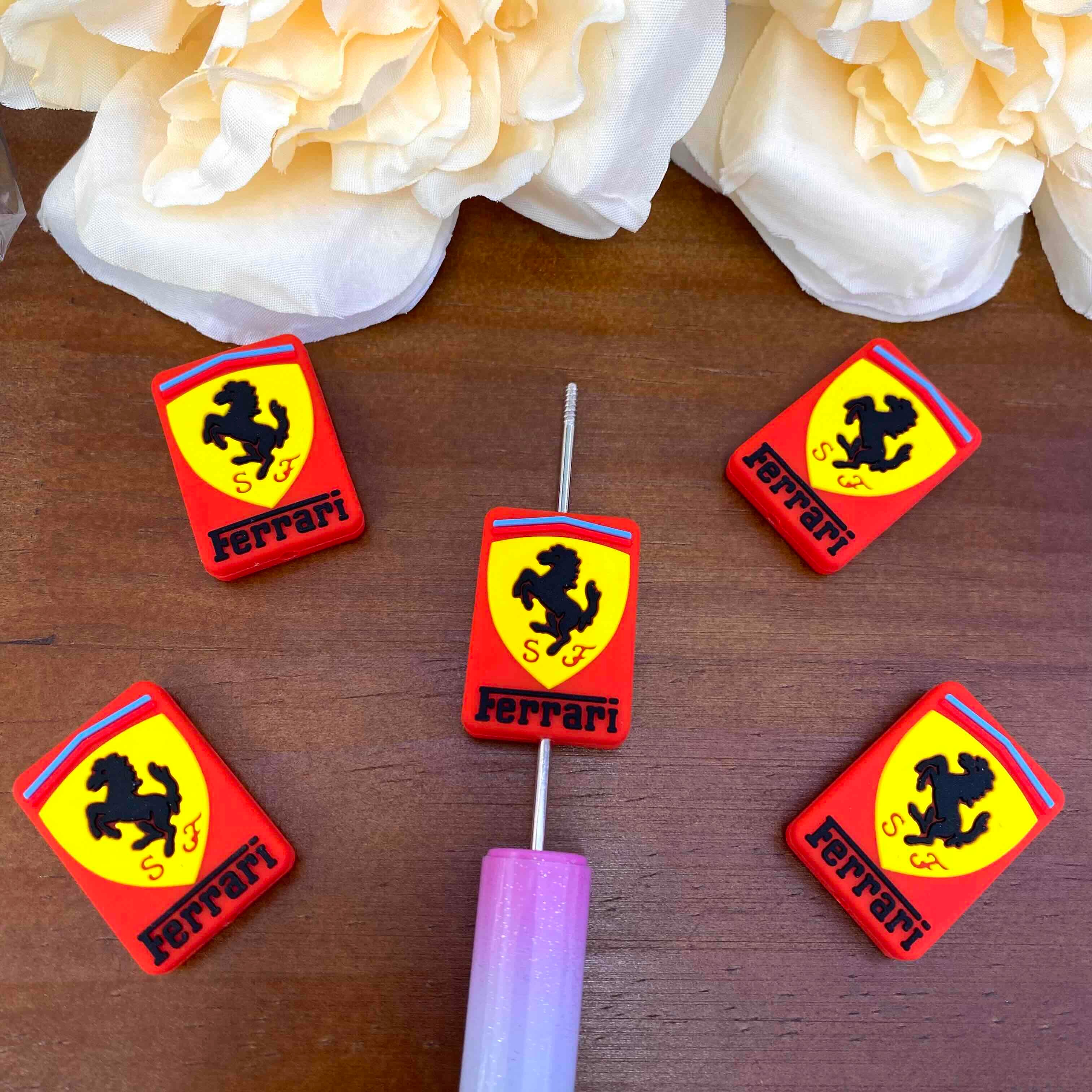 FS20602-Ferrari Flat Silicone Focal Beads