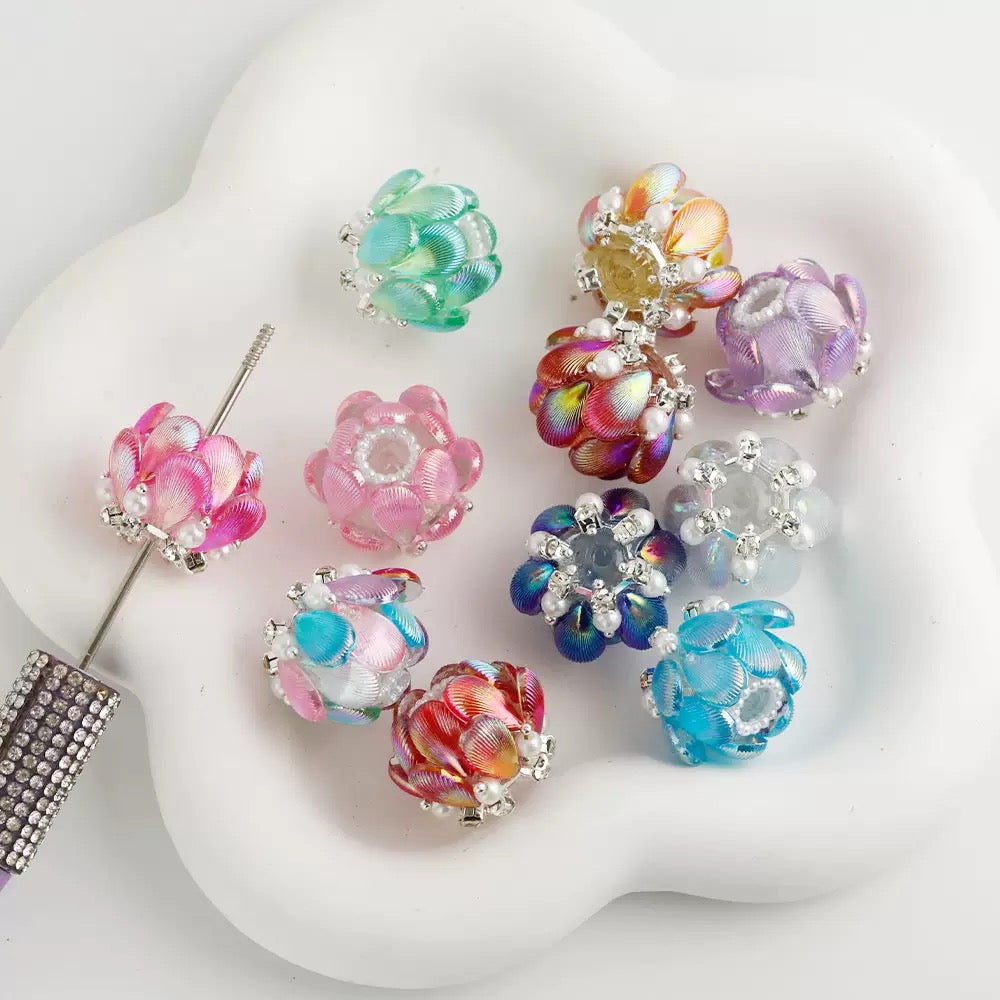 FS20090-About 18mm Lutous Flower Fancy Beads