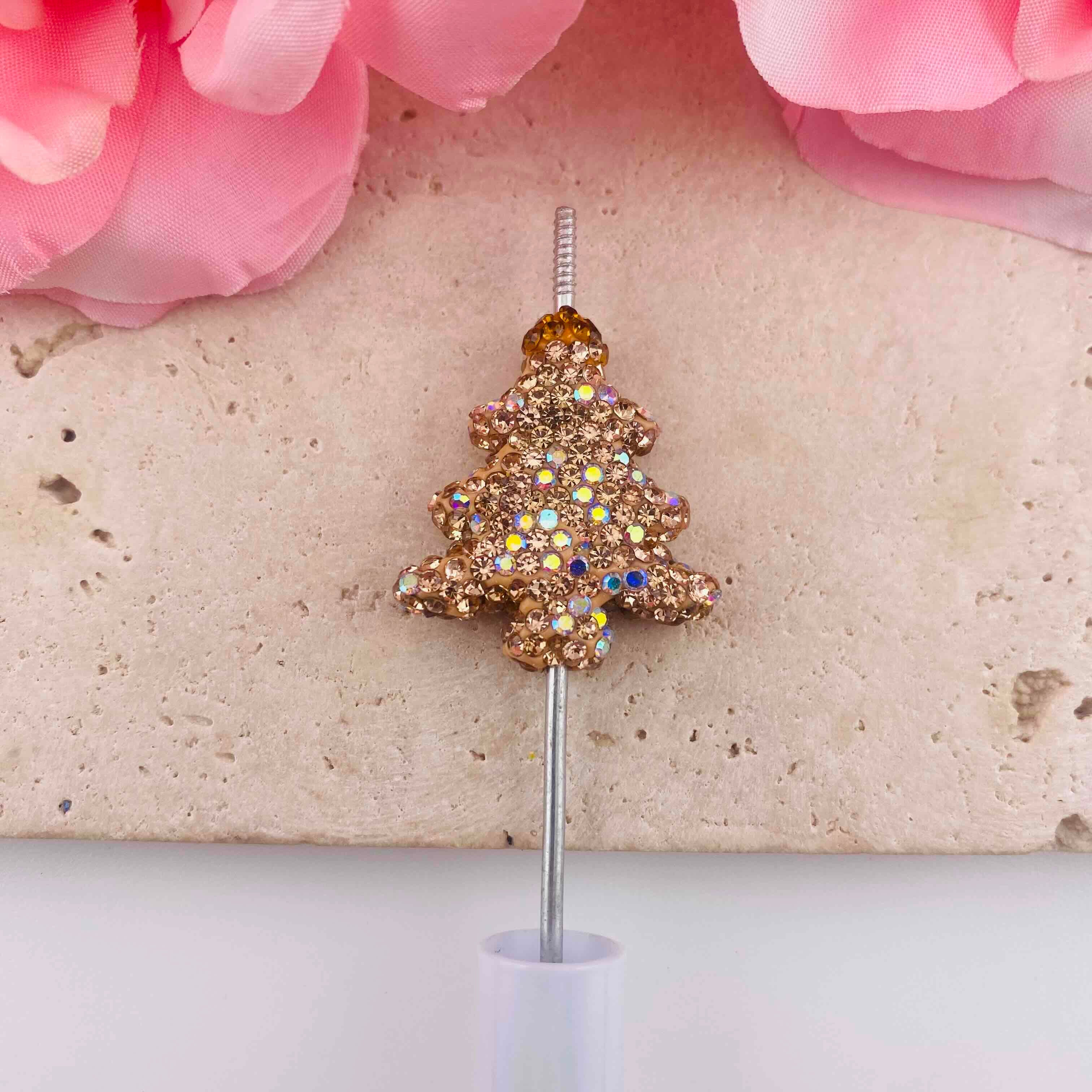 FS19905-About 27*30mm Rhinestone Christmas Tree Beads