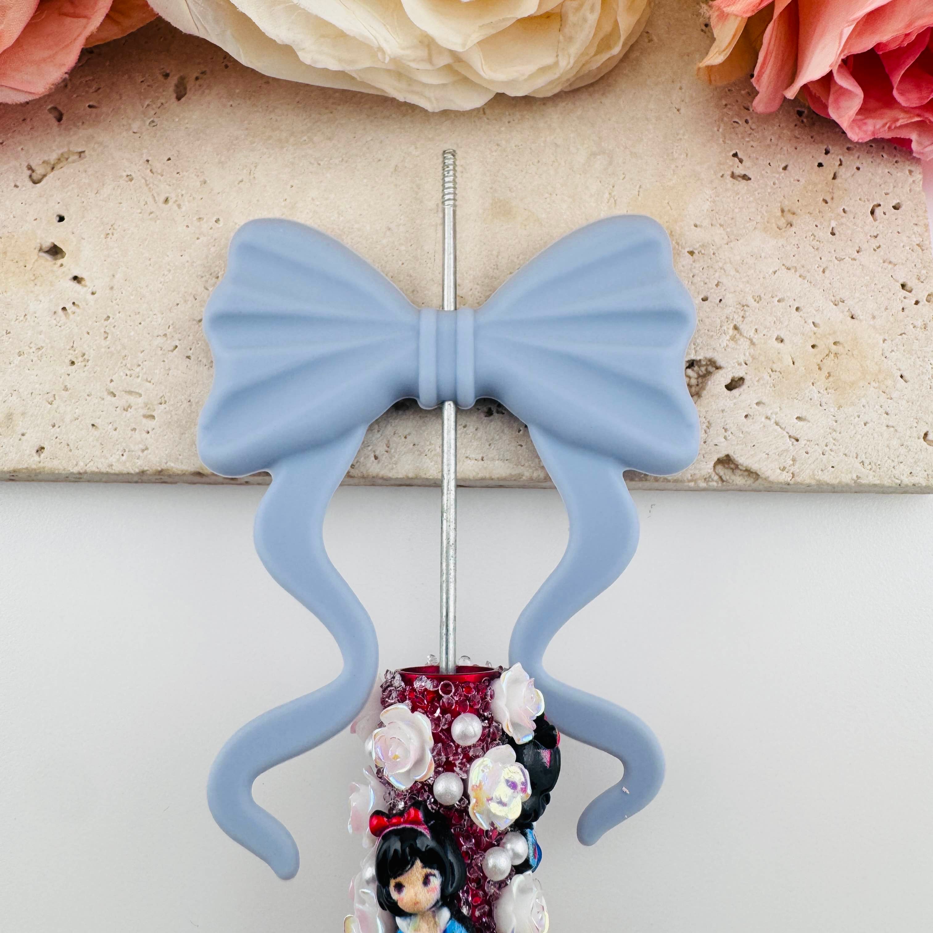 FS19388-About 60×70mm Silicone Bow Beads