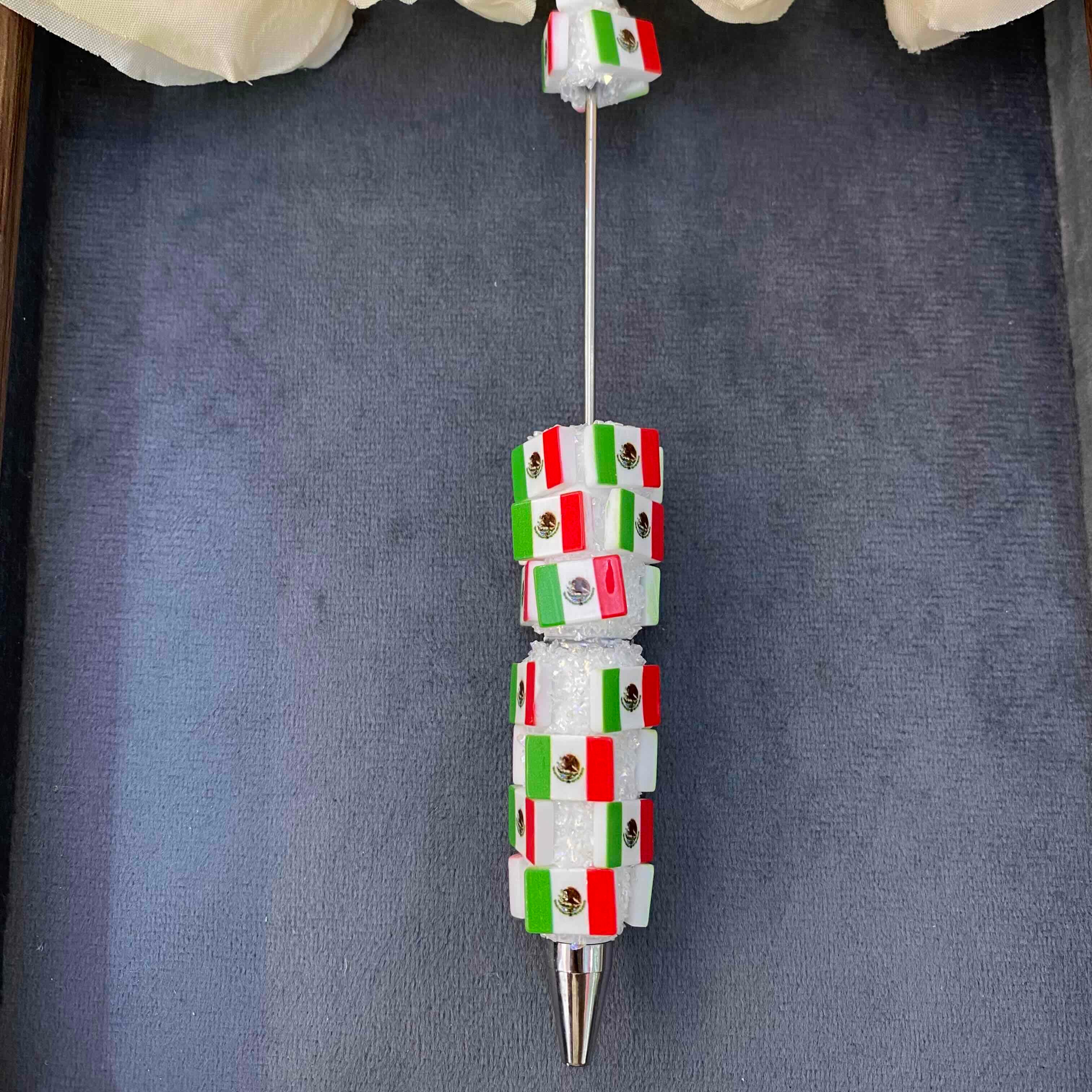 FS20626-National Flag Sugar  Beadable Clay  Pen