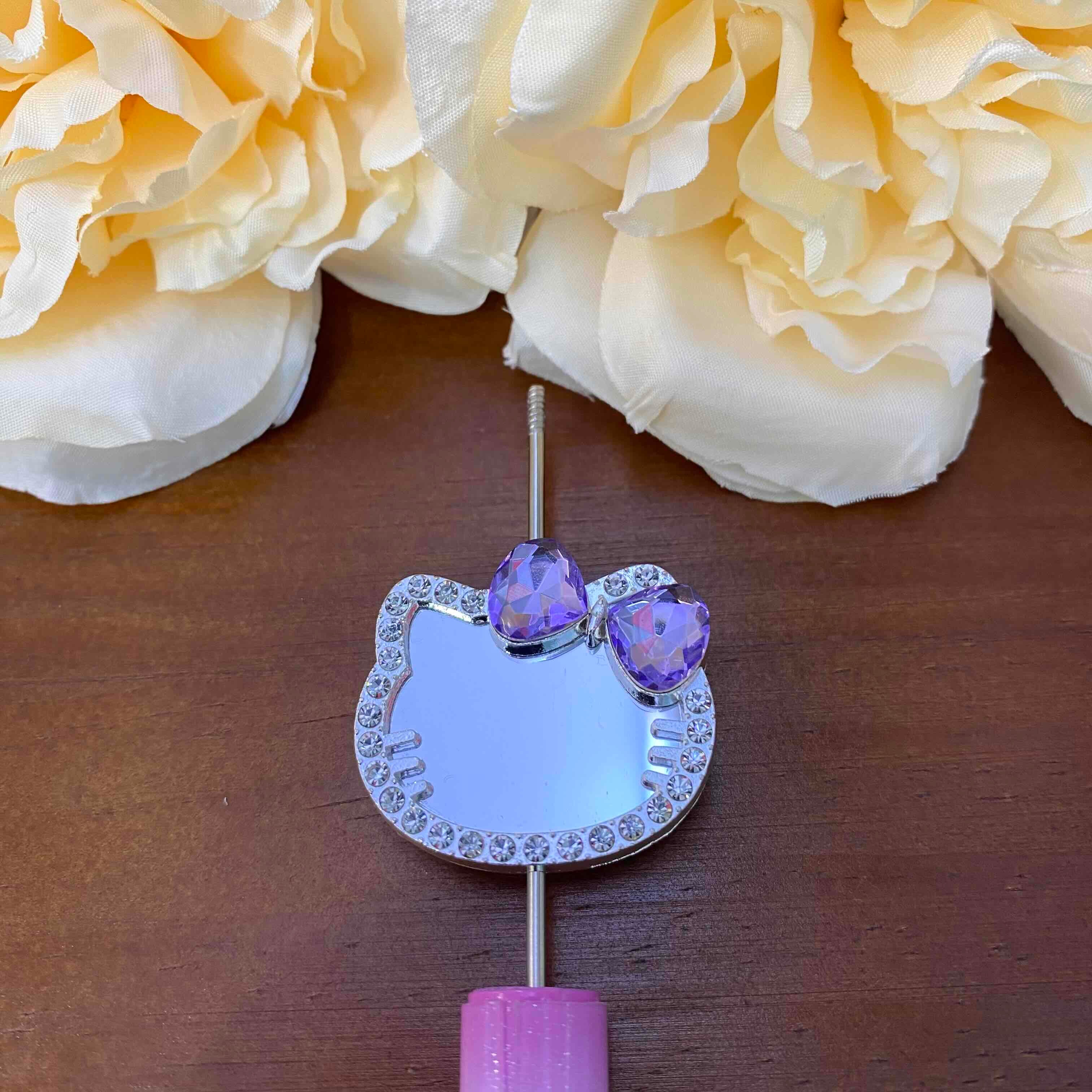 FS20630-Hello Kitty Mirror Metal Beads
