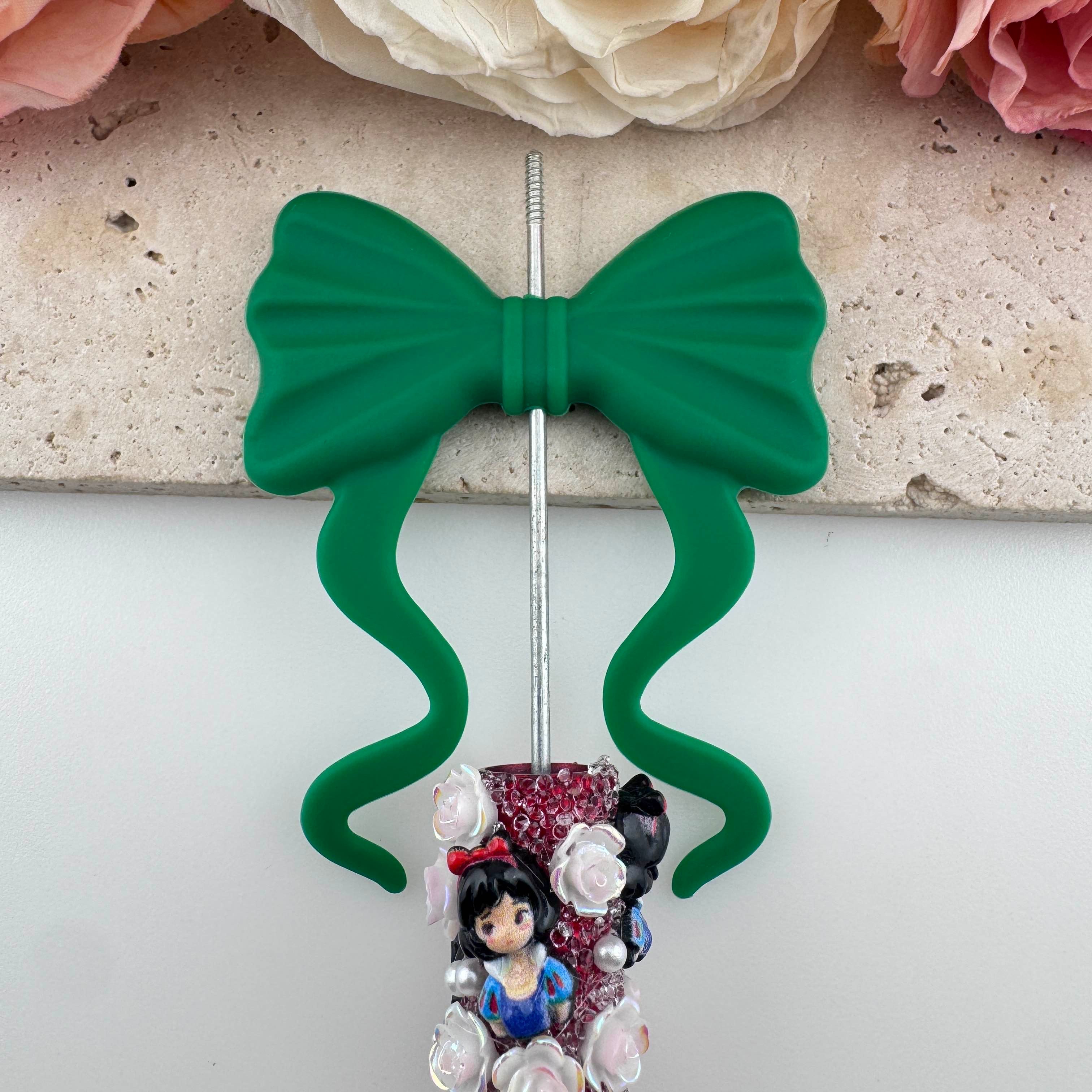 FS19388-About 60×70mm Silicone Bow Beads