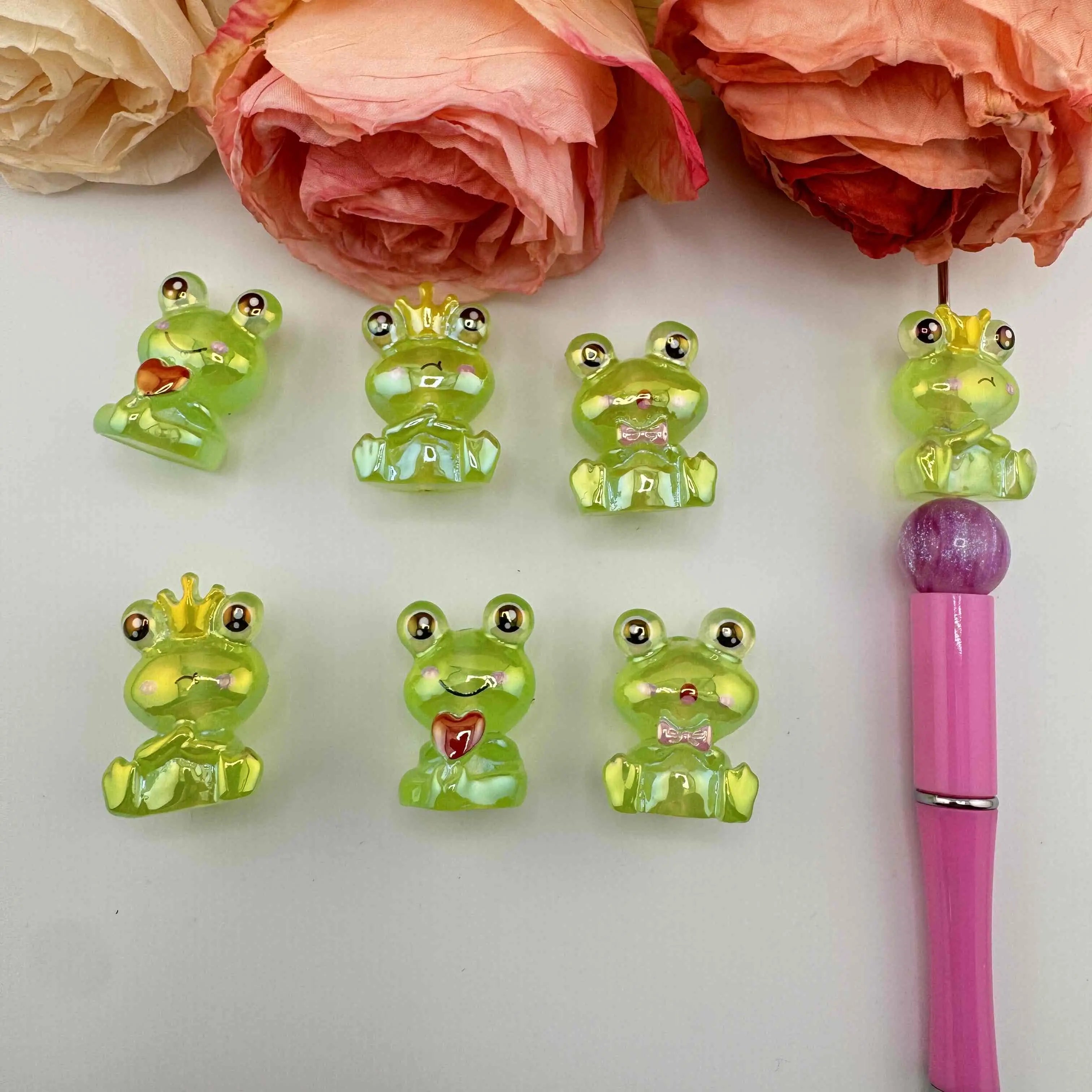 FS.10896-UV Coating Luminous Resin Beads Fit For Beadable Pens Zoe DIY Wholesale