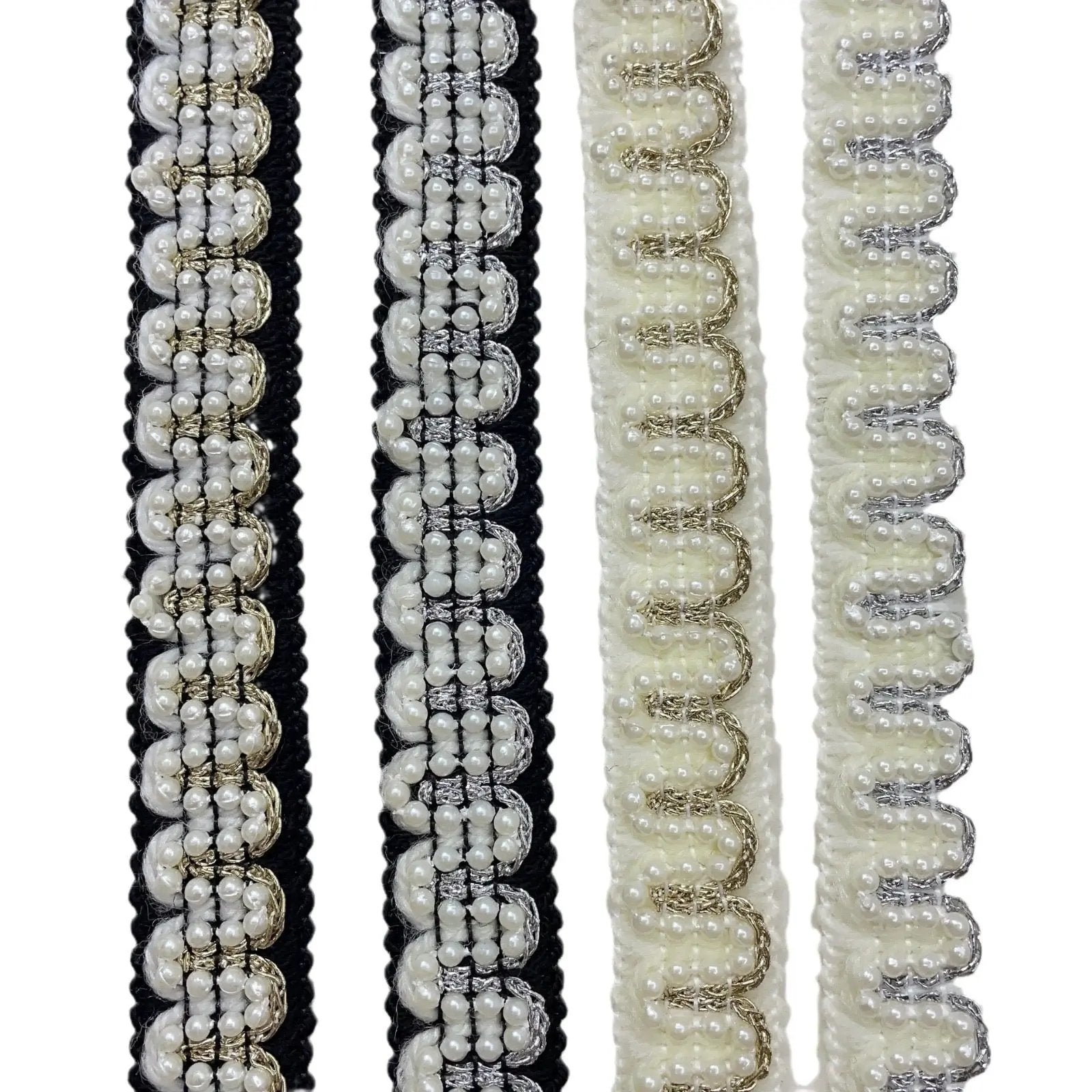 FS0066- Width 20mm Size Farbic With Pearl Zoe's DIY Shop