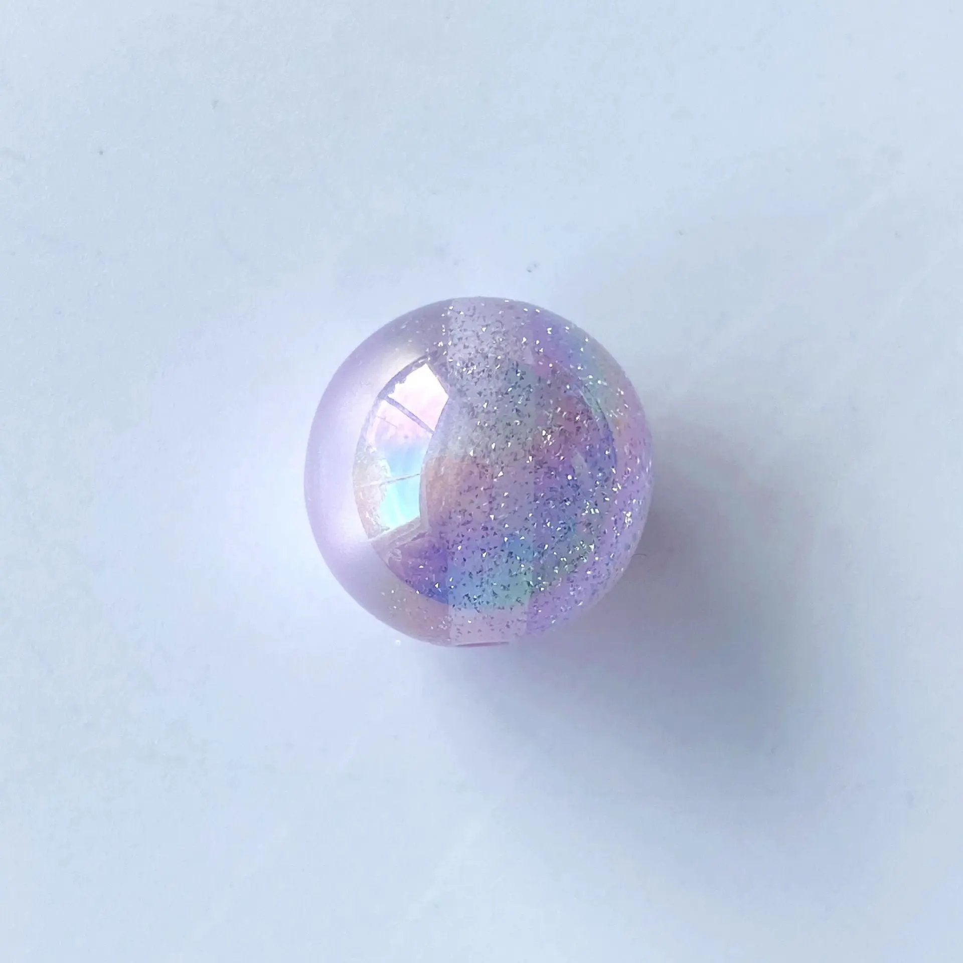 FS0082-Random Mixed Color 10MM UV Gradient Color Glitter Resin Beads Fit For Beadable Pens Zoe's DIY Shop