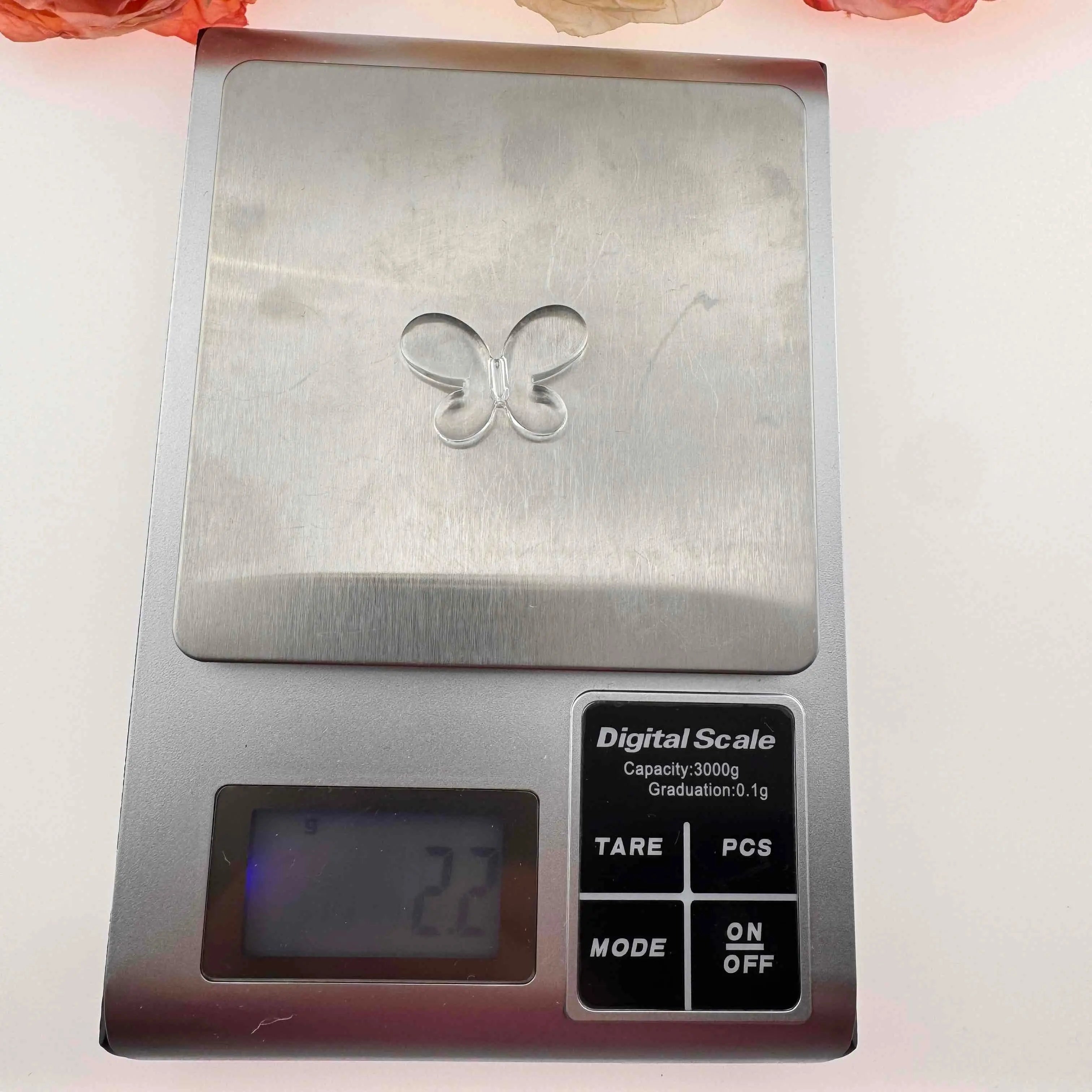FS0383-About 21*30MM Butterfly Clear Based Acrylic Beads Fit For Beadable Pens Zoe's DIY Shop