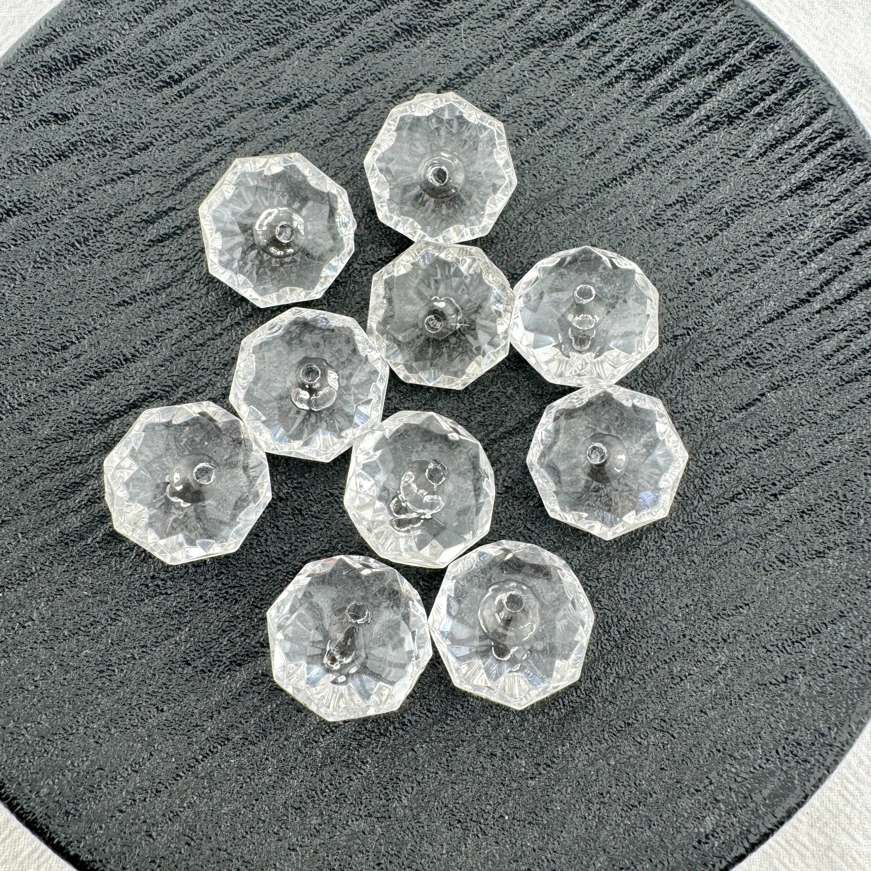 FS0611- 22MM Octagonal Base Beads 15MM Thickness Fit For Beadable Pens Zoe's DIY Shop