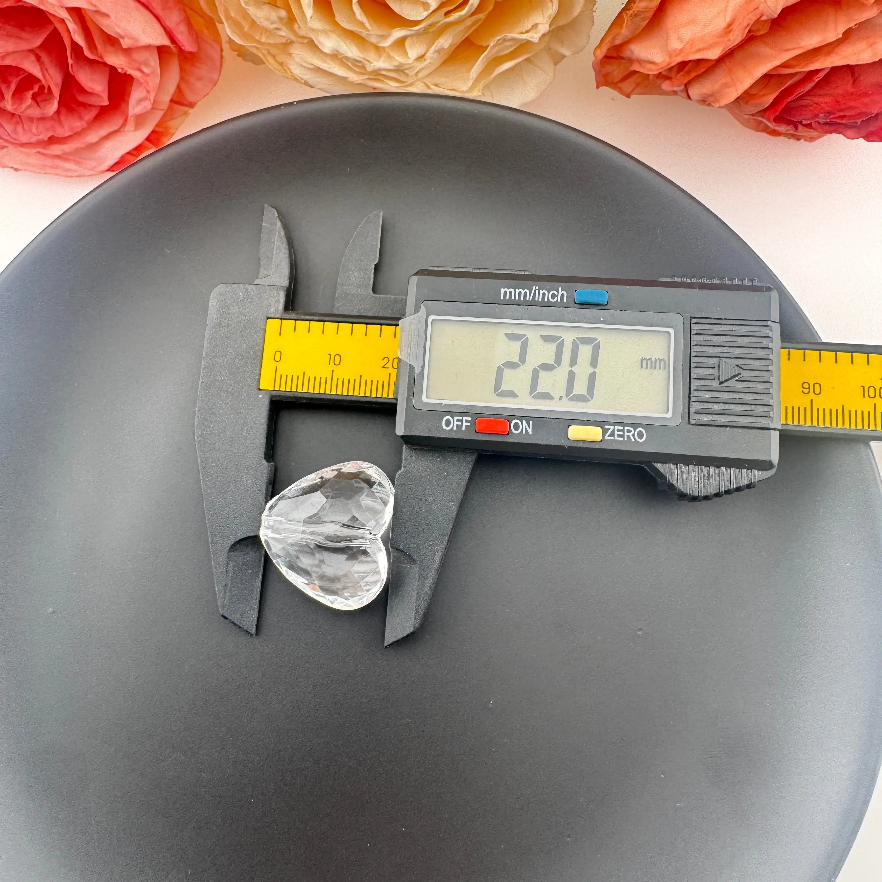 FS0623-About 22×24mm Heart Plate Base Acrylic Beads 12MM Thickness Fit For Beadable Pens Zoe's DIY Shop