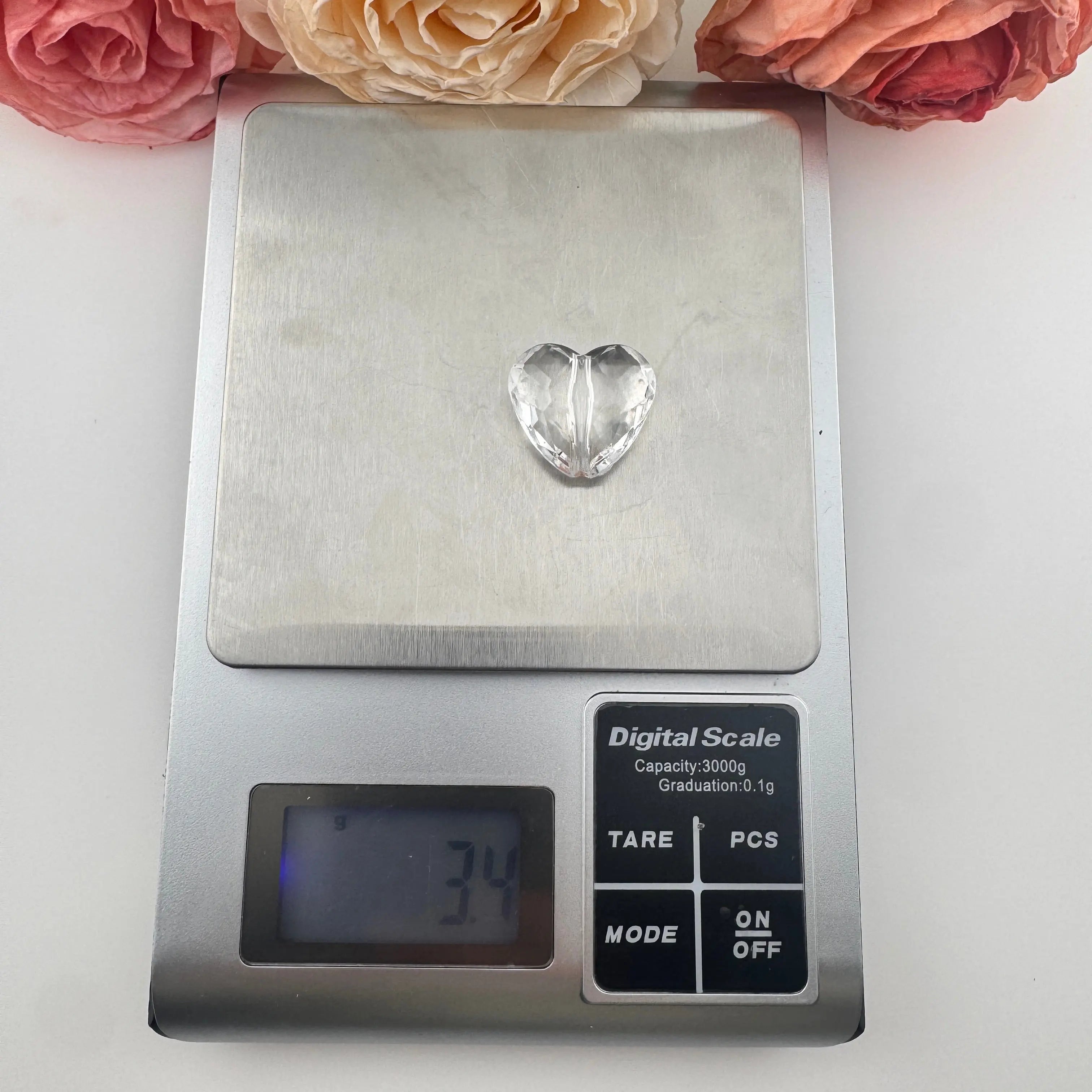 FS0623-About 22×24mm Heart Plate Base Acrylic Beads 12MM Thickness Fit For Beadable Pens Zoe's DIY Shop