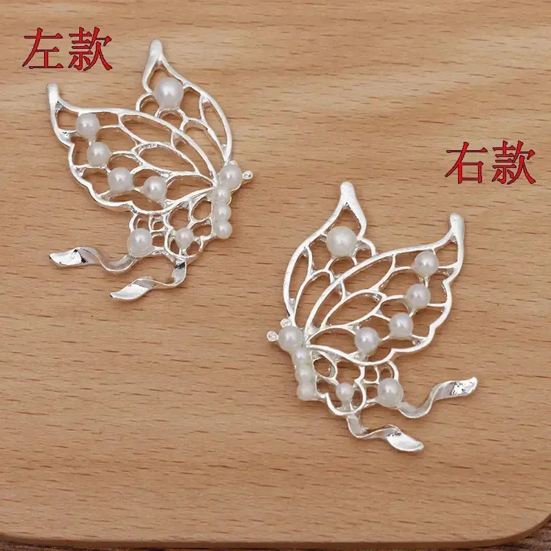 FS0631- Mixed Butterfly Wing Alloy Patch 39mm For Making Fancy Beads Zoe's DIY Shop