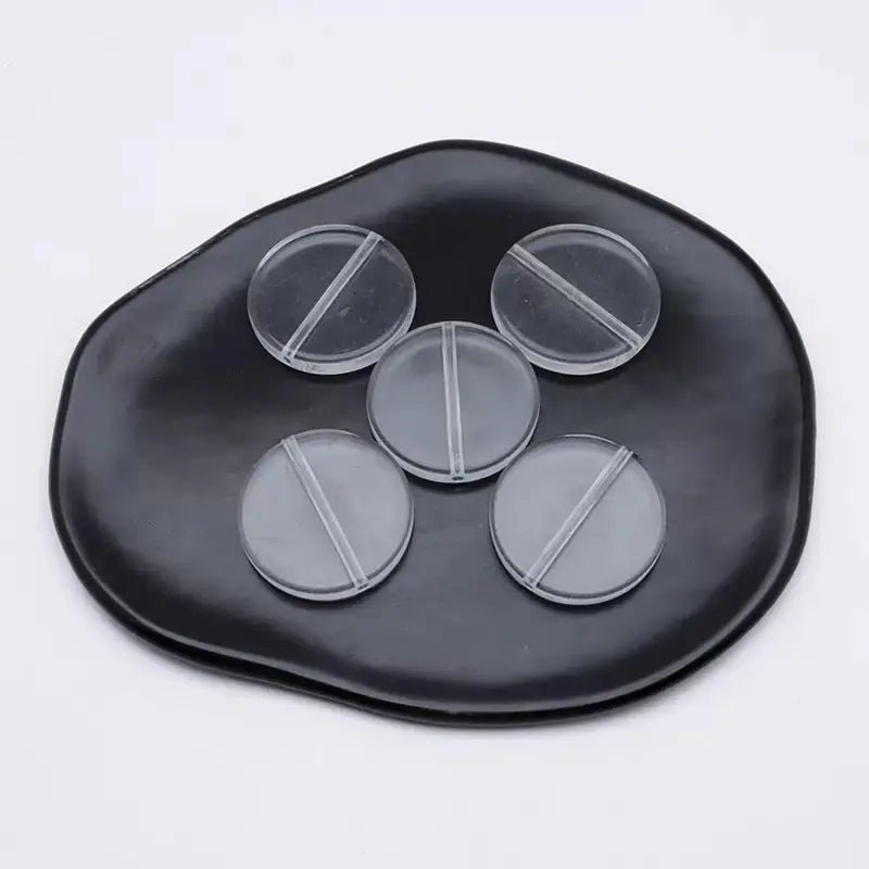 FS0650-32MM Clear Round Plate Based Beads Zoe DIY Wholesale