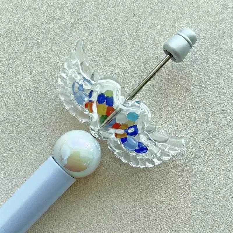 FS0869-About 50×21mm Transparent Love Wings Shaker Based Beads Zoe's DIY Shop