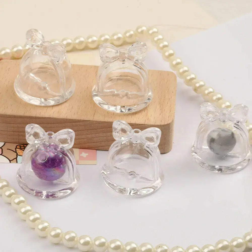 FS0871-33MM Clear  Bell Shaker Box Fit For Beadablepen - Zoe DIY Wholesale