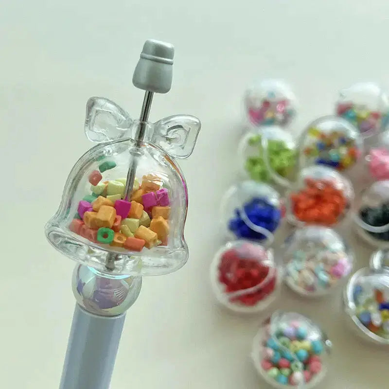 FS0871-33MM Clear  Bell Shaker Box Fit For Beadablepen - Zoe DIY Wholesale