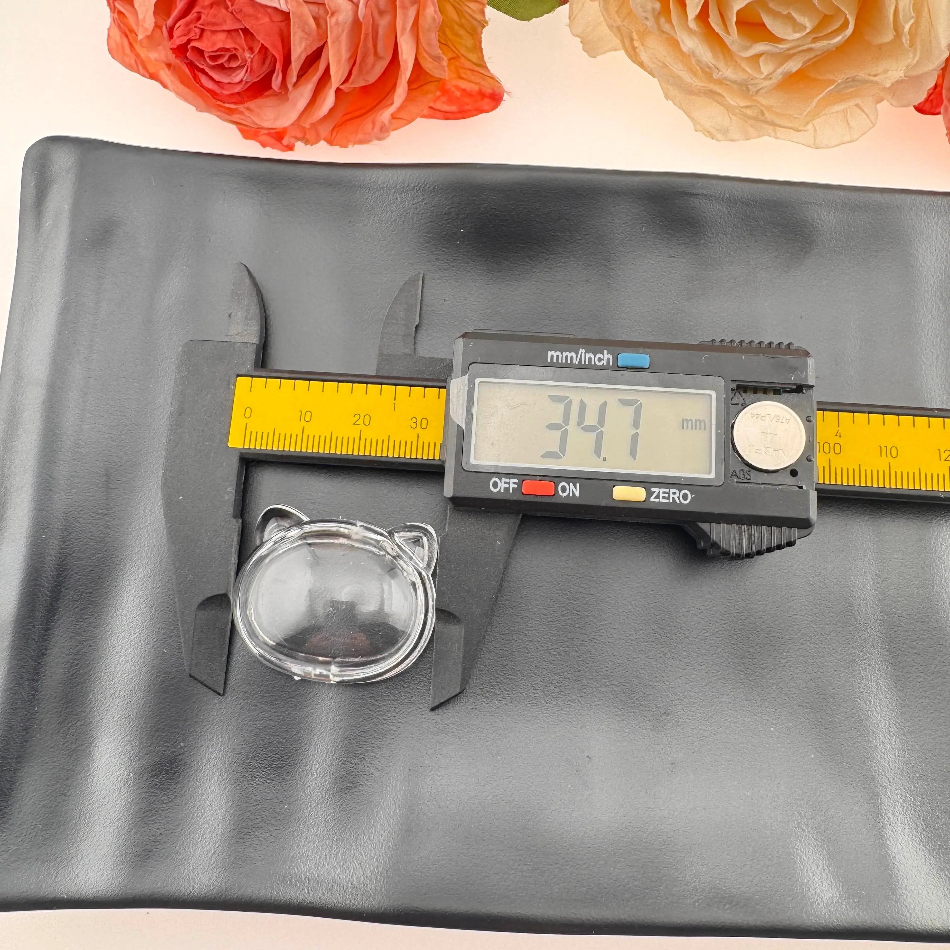 FS0872-35*28MM Cat Head Clear Box Shaker Acrylic Beads Fit For Beadable Pens Zoe's DIY Shop