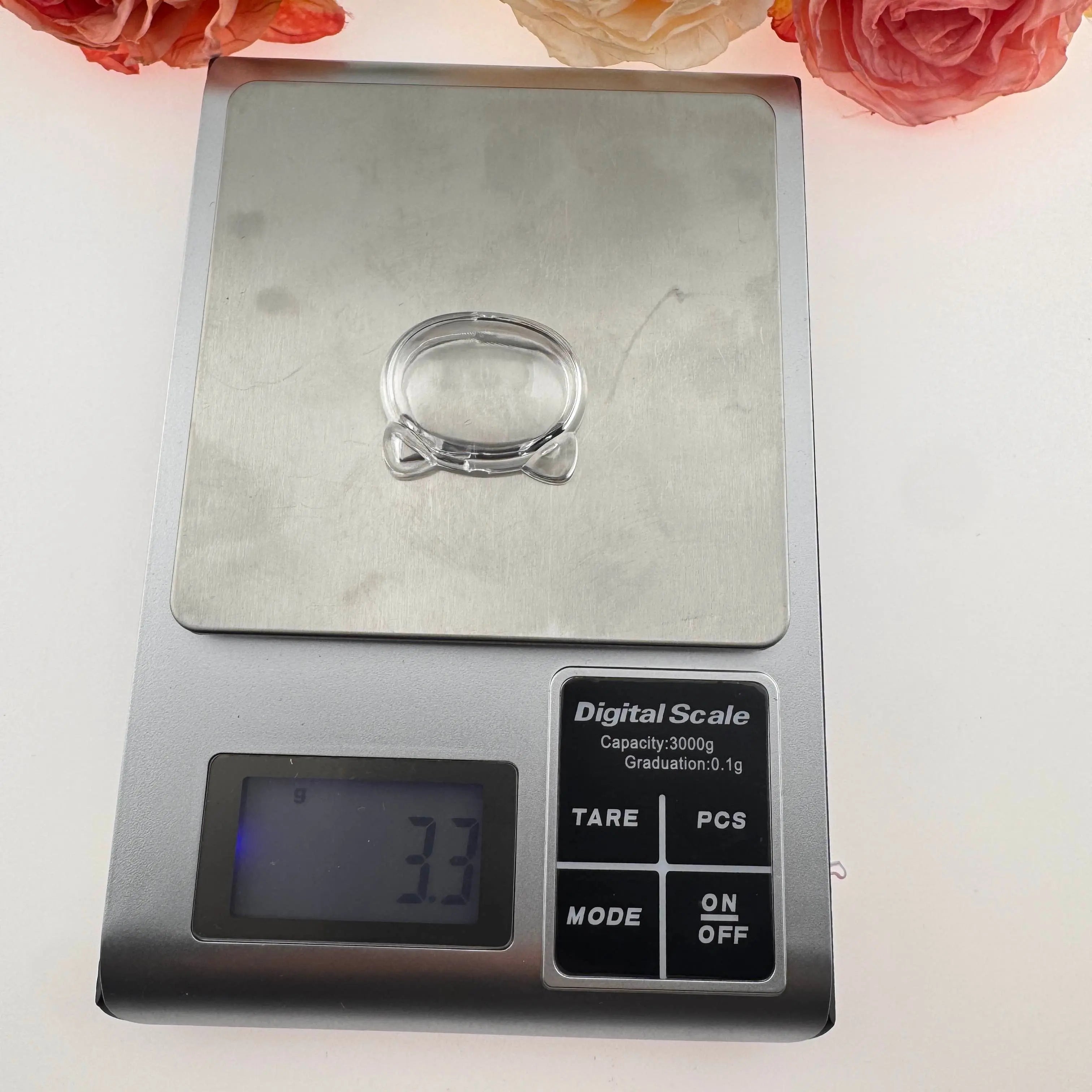 FS0872-35*28MM Cat Head Clear Box Shaker Acrylic Beads Fit For Beadable Pens Zoe's DIY Shop