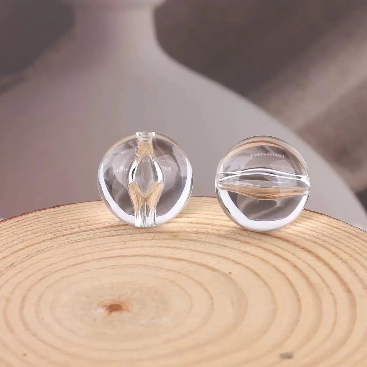 FS0879-18MM Clear Round  Based Beads For Making Fancy Sugar Beads Zoe's DIY Shop
