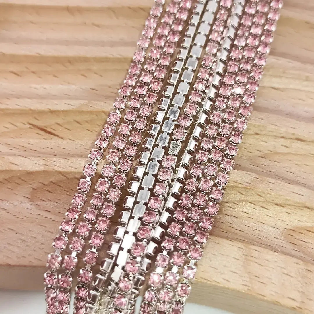 FS0978-2mm Diamonds Chain For Making Fancy Pen Or Fancy Beads ZoeDIY Shop