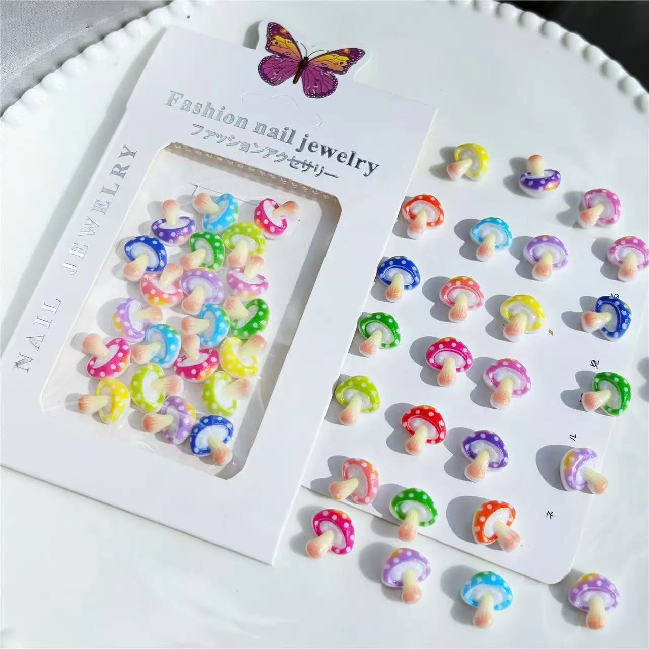 FS10011-Diy Mushroom Hairpin Nail Phone Case Material Patch Zoe DIY Wholesale