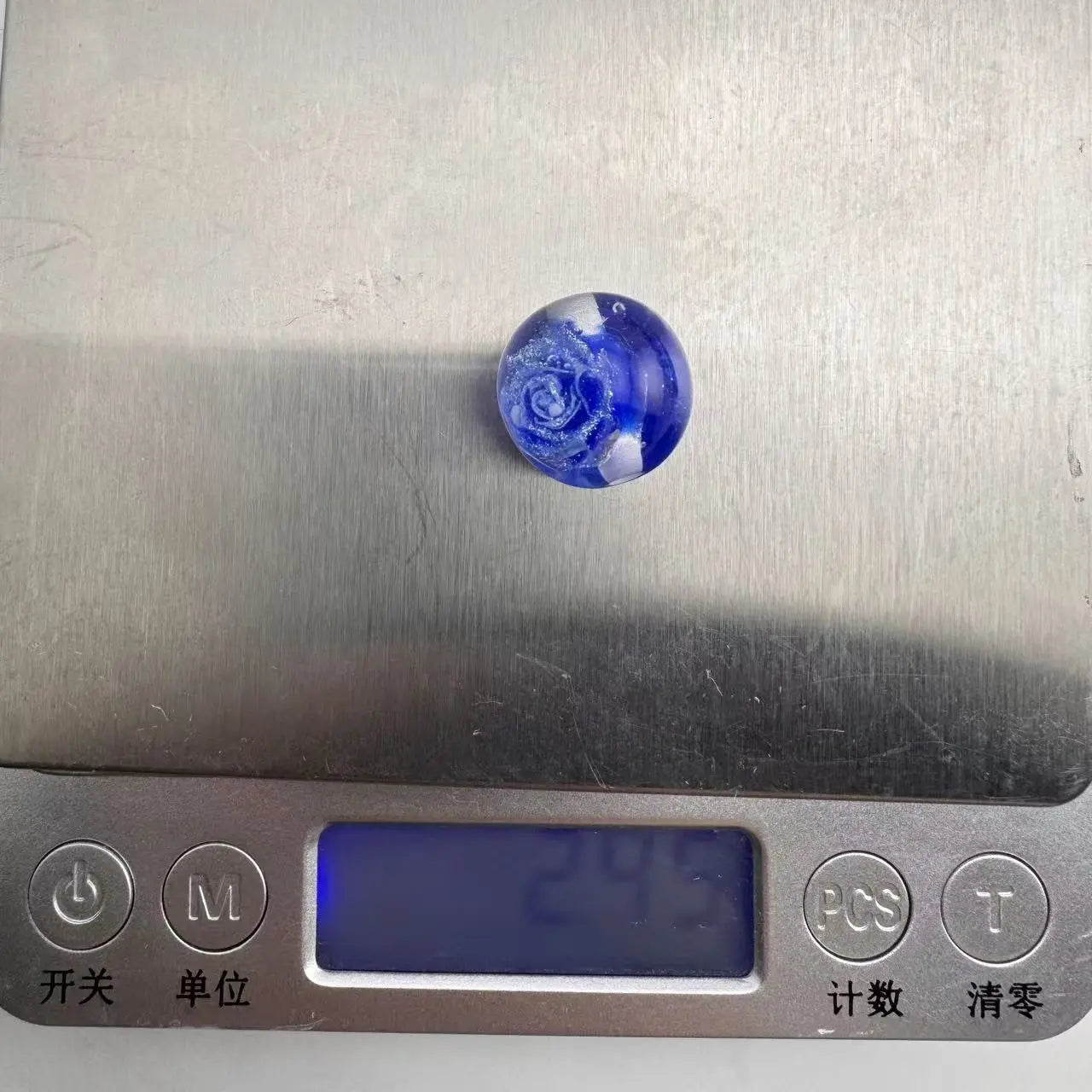 FS10018-16mm Glowing Glitter Flower Resin Beads Zoe DIY Wholesale