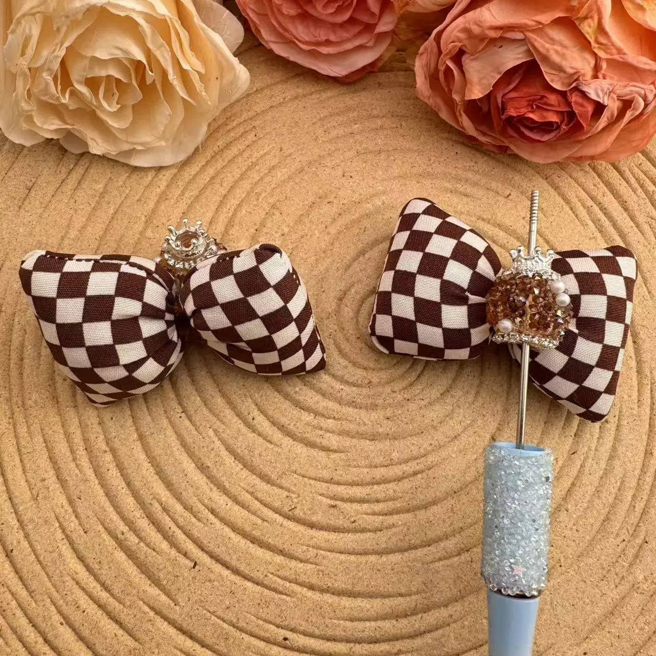 FS10034-16mm Sugar Beads With Bow Zoe DIY Wholesale