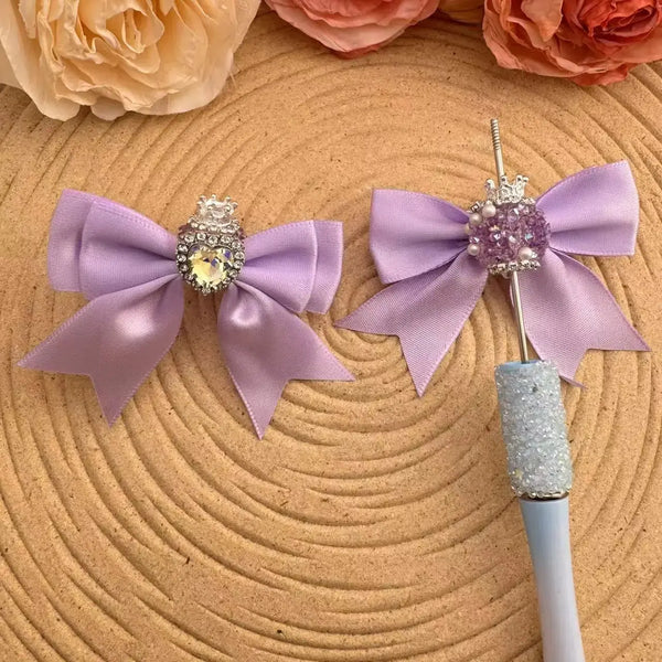 FS10035-16mm Sugar Beads With Bow Zoe DIY Wholesale