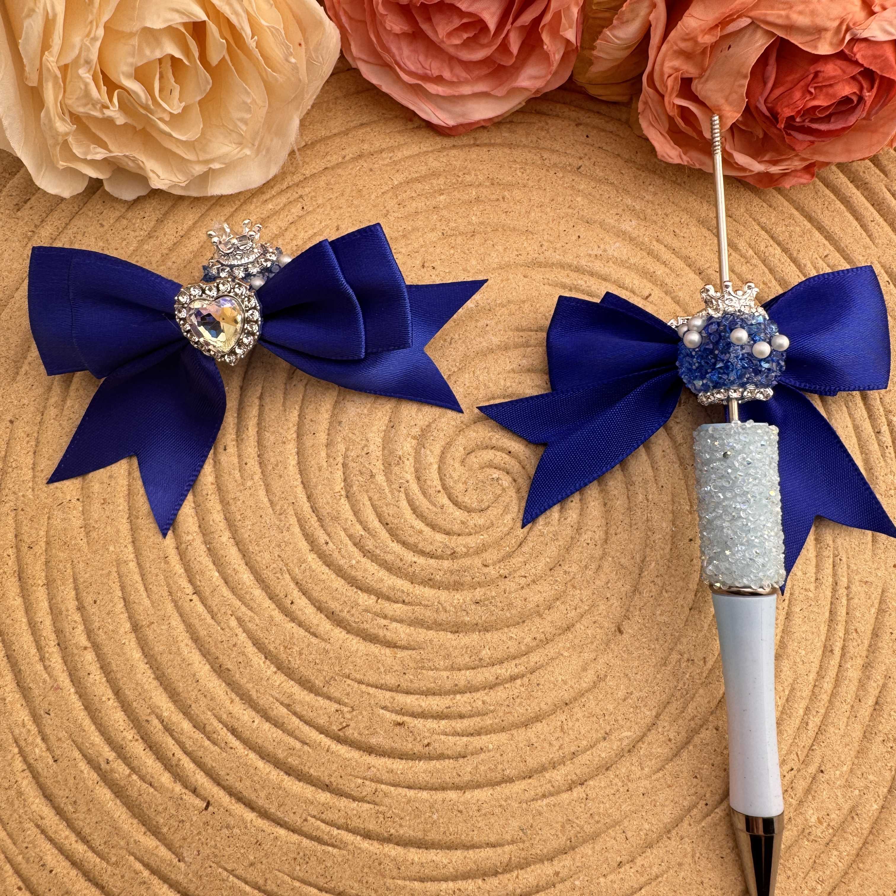 FS10035-16mm Sugar Beads With Bow Zoe DIY Wholesale