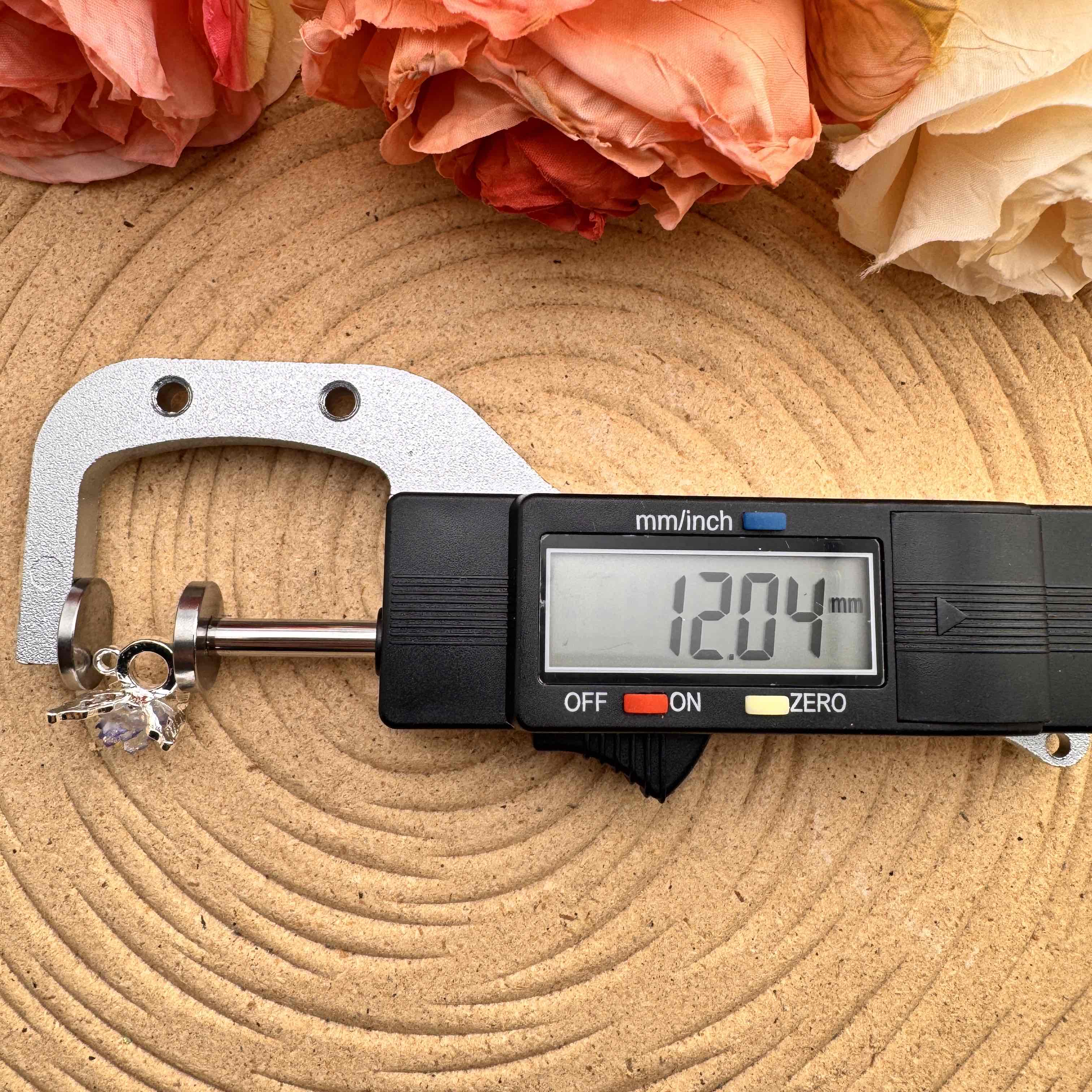 FS10061-12mm Glowing Soft Flower Metal Spacer With Connector For Making Bracelet Beadable Pens Zoe DIY Wholesale