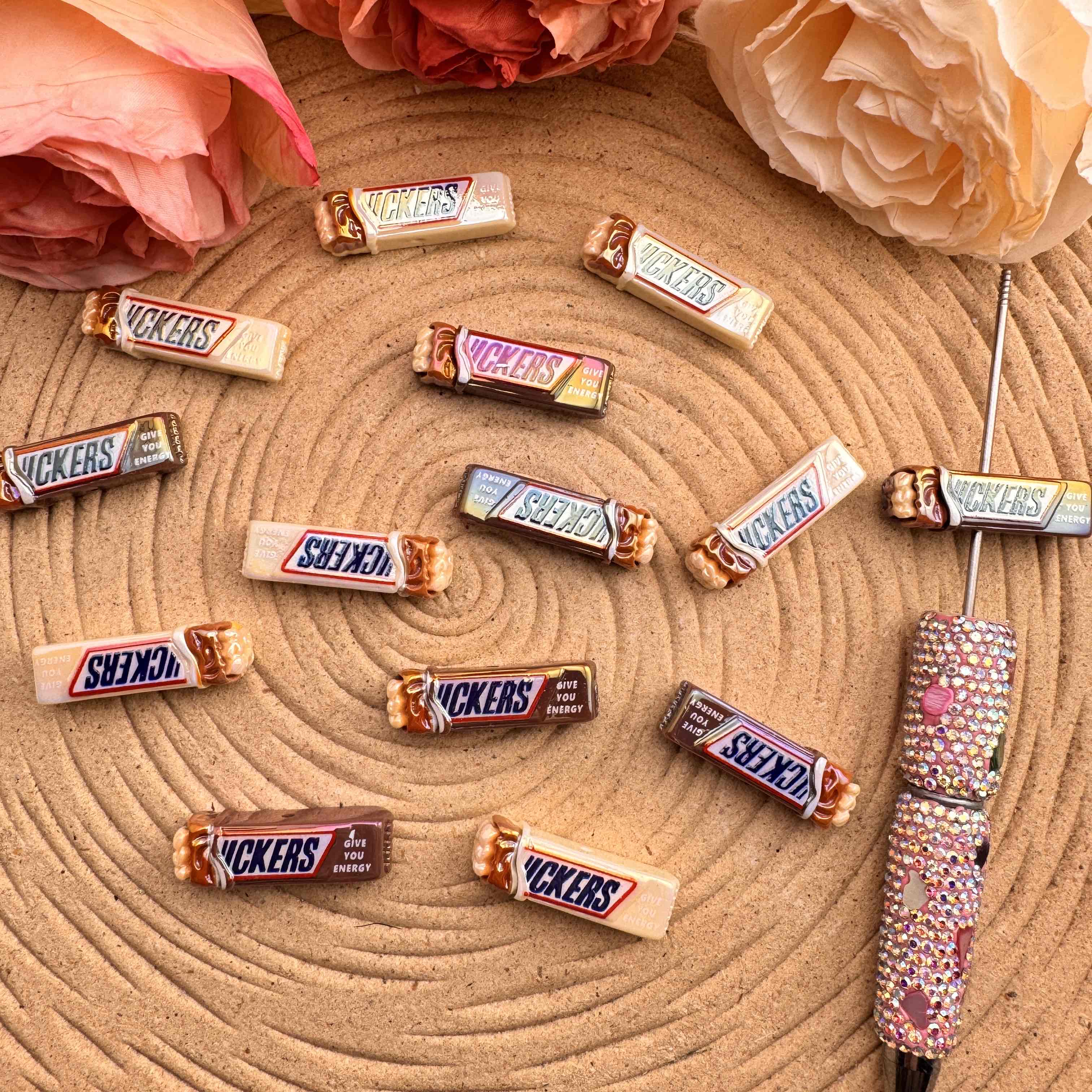 FS10066-Mixed UV Chocolate Resin Beads Zoe DIY Wholesale