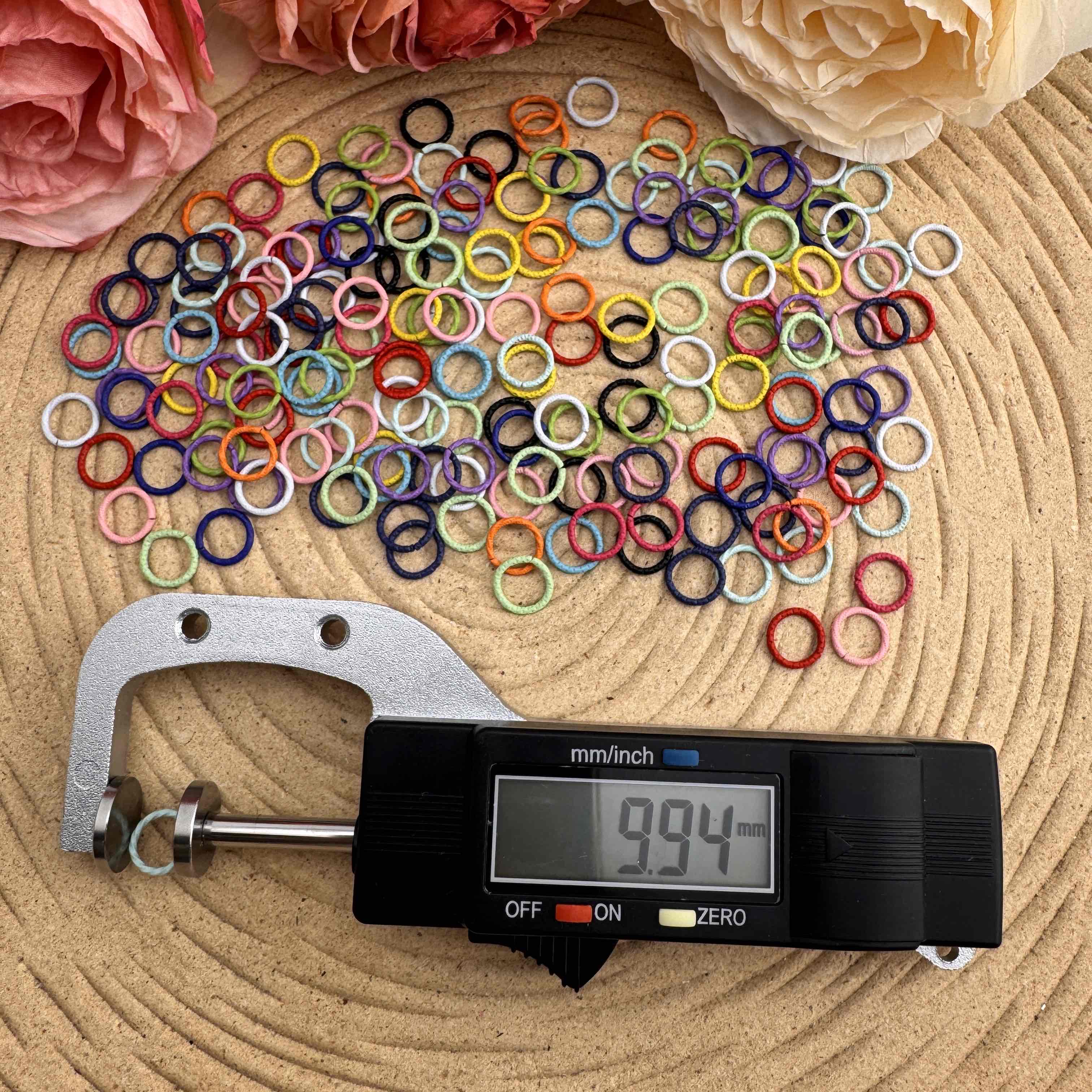 FS10082-10mm Random Mixed Color Closed Ring For Making Keychain Jewelry Making Zoe DIY Wholesale