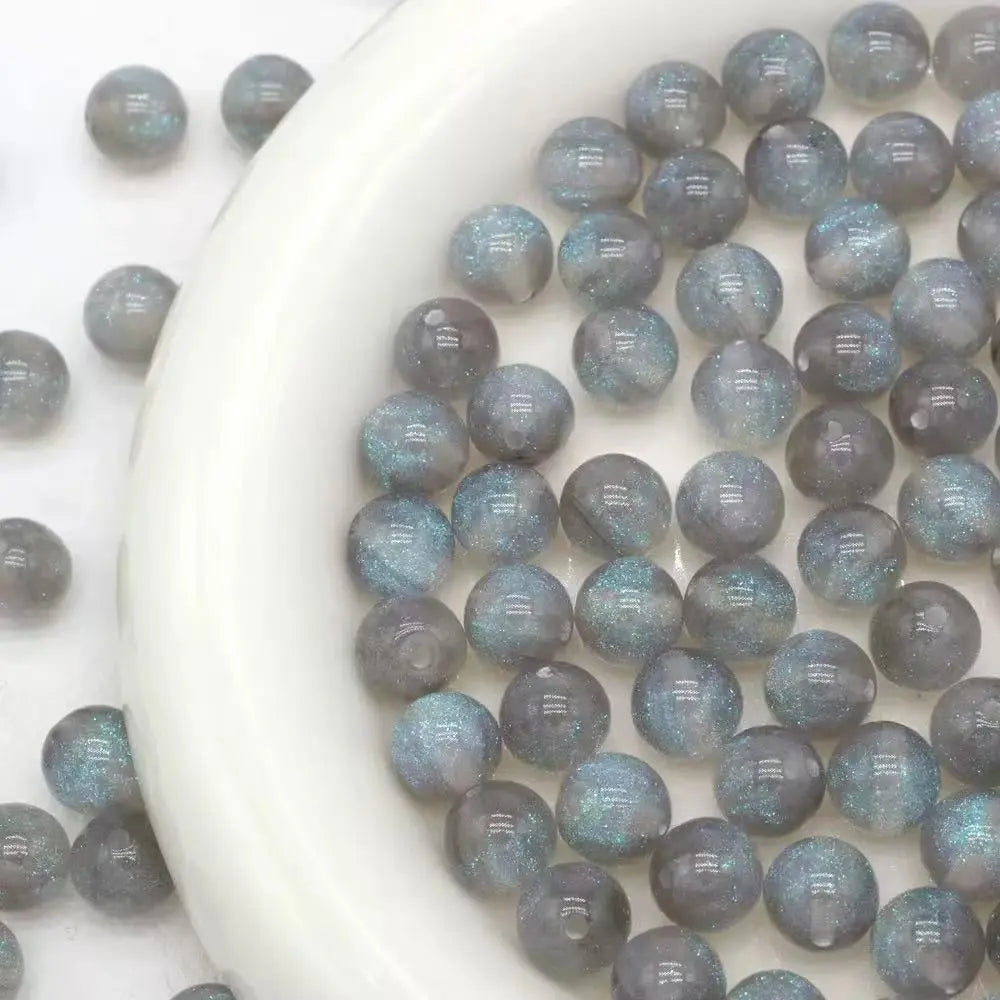 FS101057-16MM Starry Sky Round Resin Beads Zoe DIY Wholesale