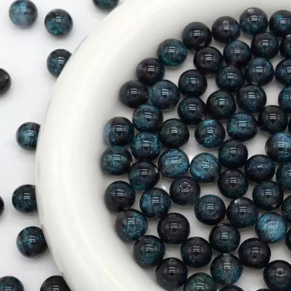 FS101057-16MM Starry Sky Round Resin Beads Zoe DIY Wholesale