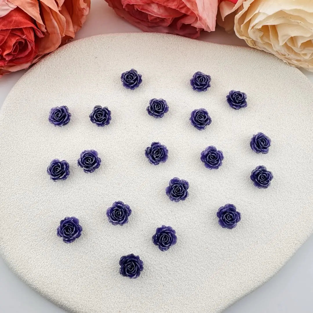 FS101061-8mm Soft Flower Nail Charms Zoe DIY Wholesale