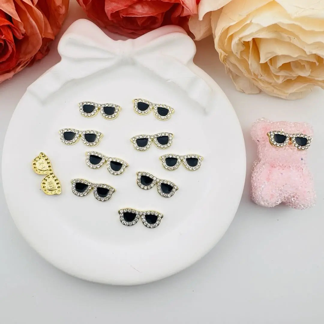 FS101078-About 18×6mm Sunglass Metal Patch Zoe DIY Wholesale