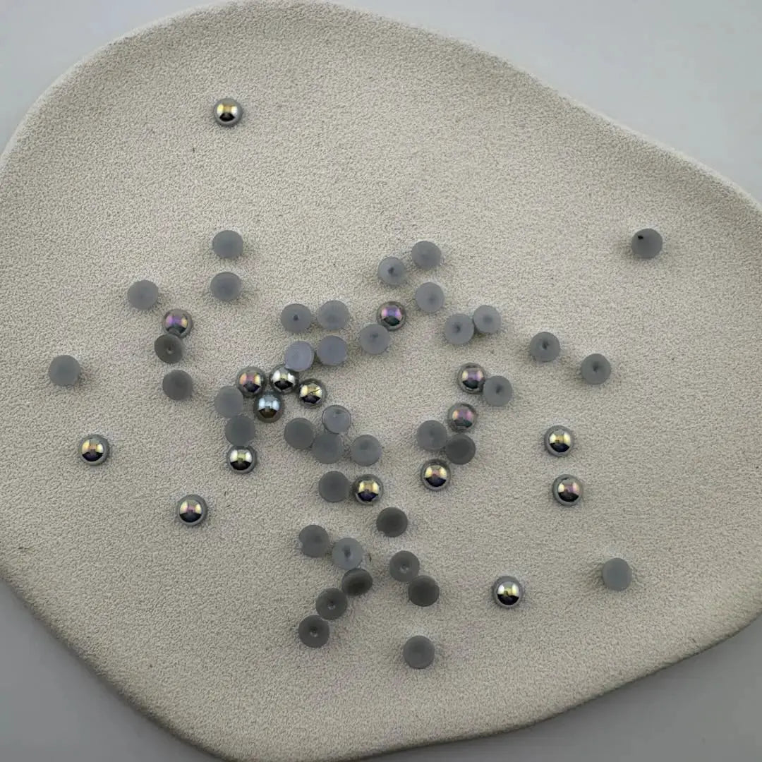 FS101127-4mm AB Half Pearl Looking Half Acrylic Pearl Patch Zoe DIY Wholesale