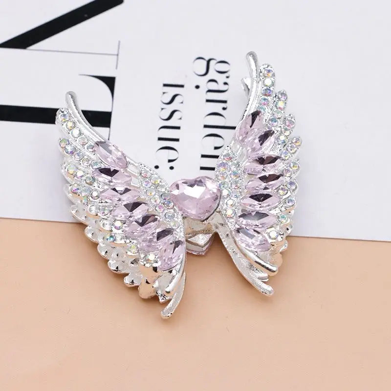 FS101147-5.5*4.8cm Angle Wings Metal Patch Zoe DIY Wholesale
