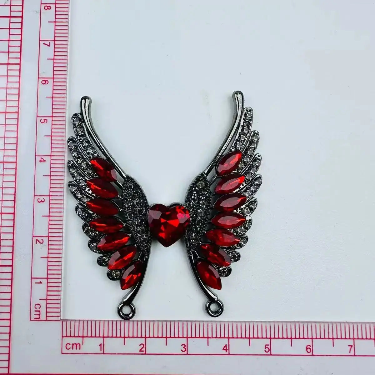 FS101147-5.5*4.8cm Angle Wings Metal Patch Zoe DIY Wholesale