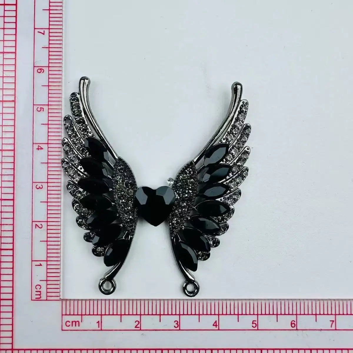 FS101147-5.5*4.8cm Angle Wings Metal Patch Zoe DIY Wholesale
